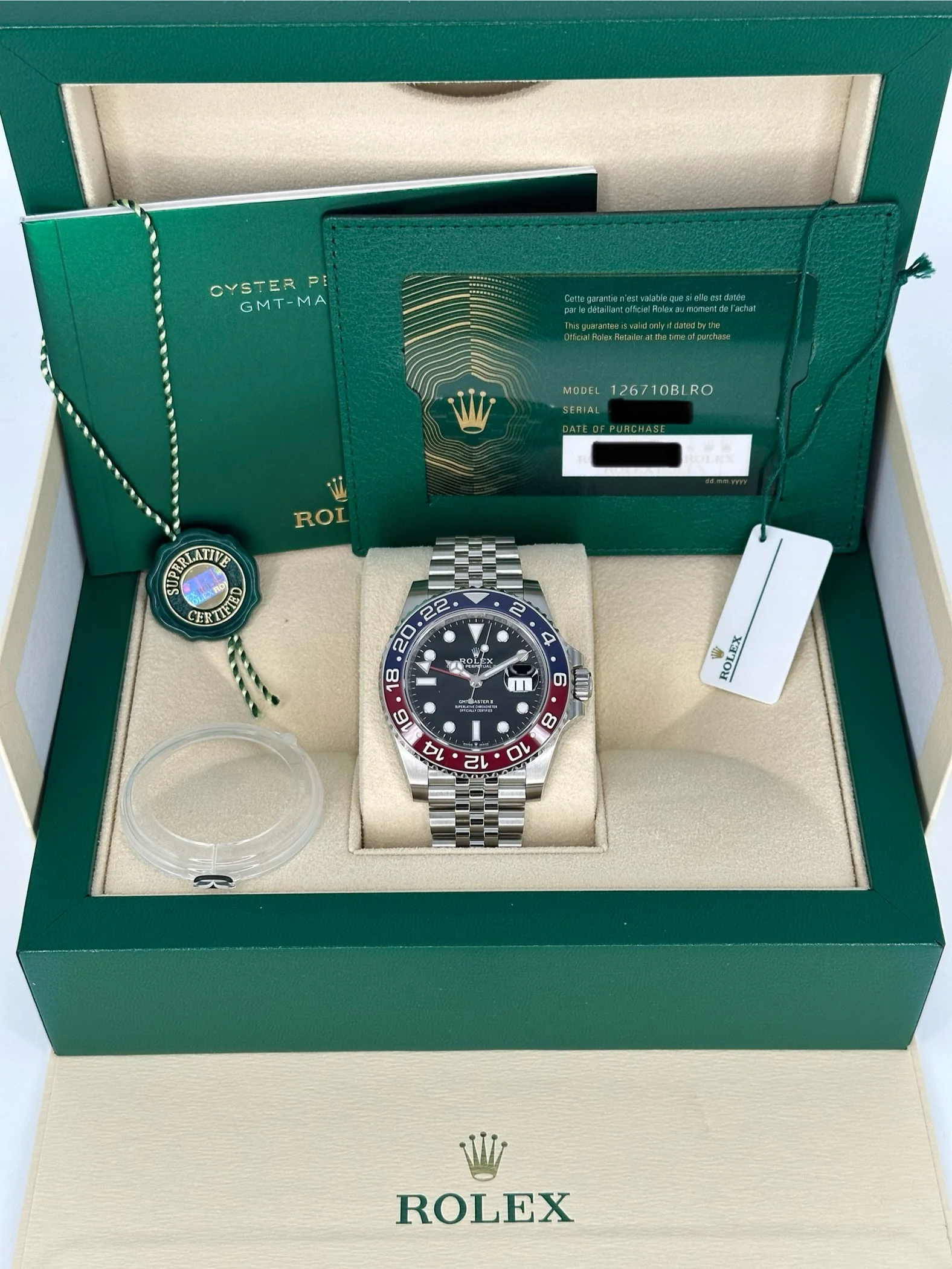 NEW 2023 Rolex GMT-Master II "Pepsi" 40mm 126710BLRO Jubilee - Image 11