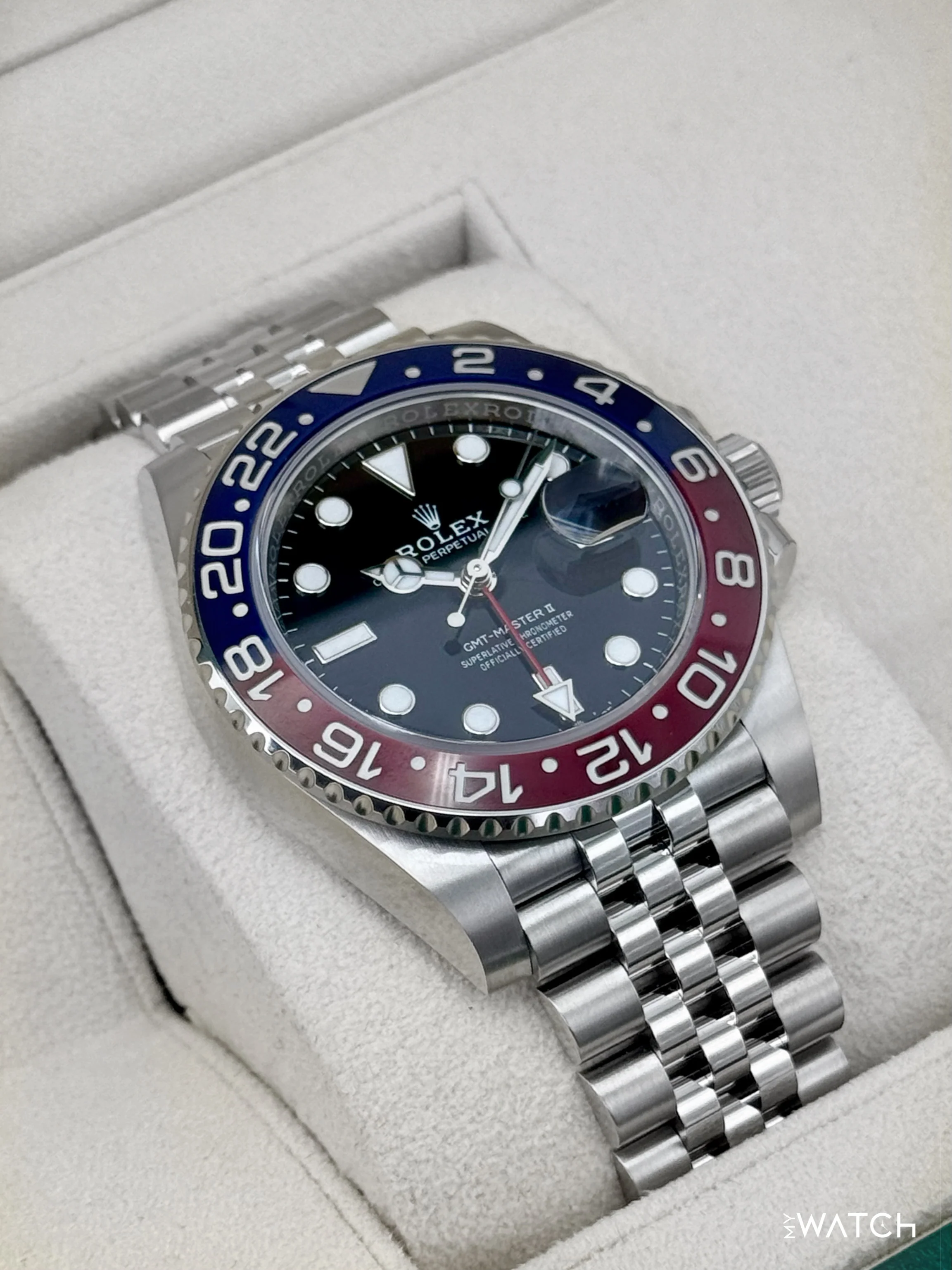 NEW 2023 Rolex GMT-Master II "Pepsi" 40mm 126710BLRO Jubilee (STICKERED) - Image 6