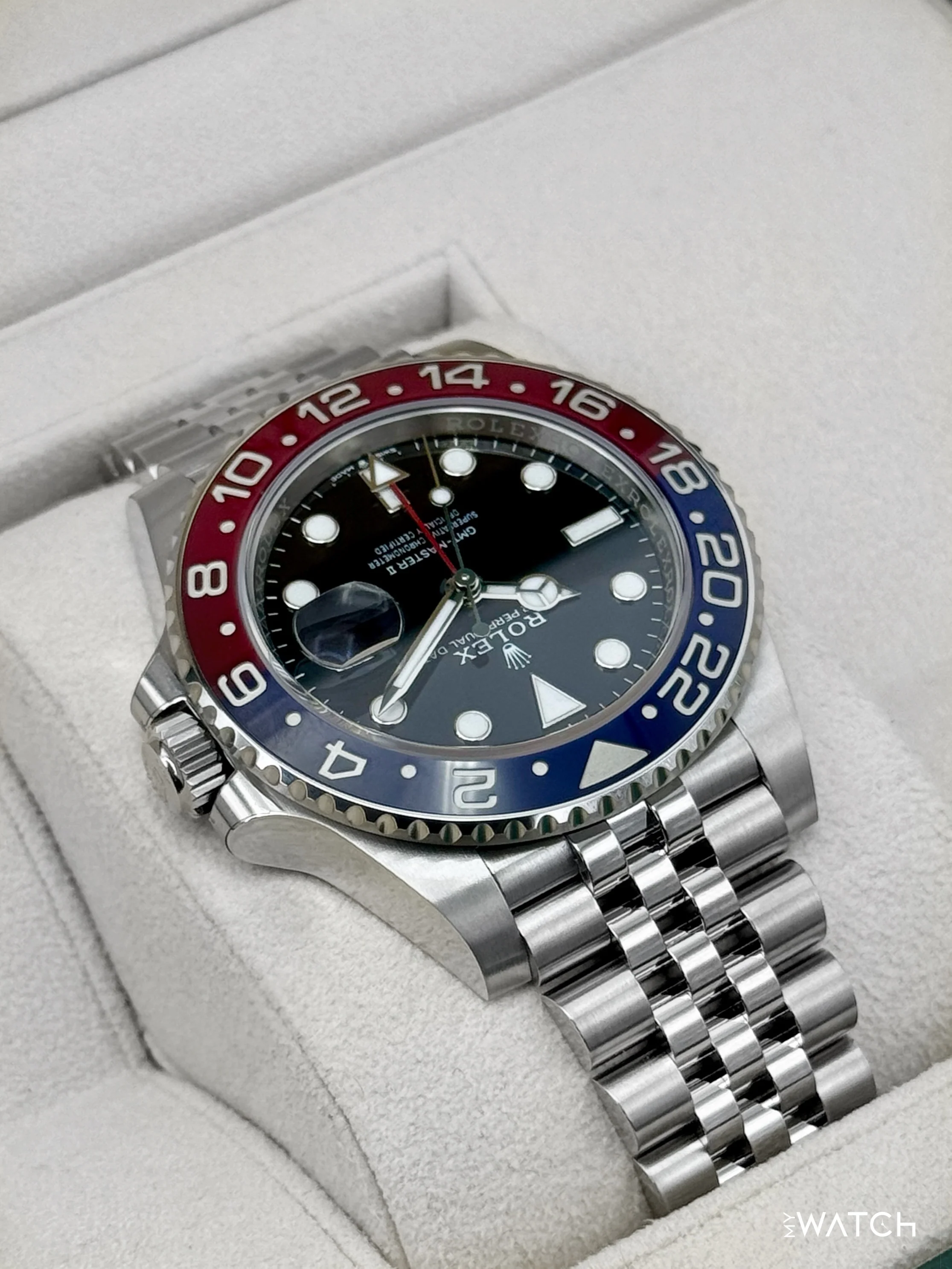 NEW 2023 Rolex GMT-Master II "Pepsi" 40mm 126710BLRO Jubilee (STICKERED) - Image 8