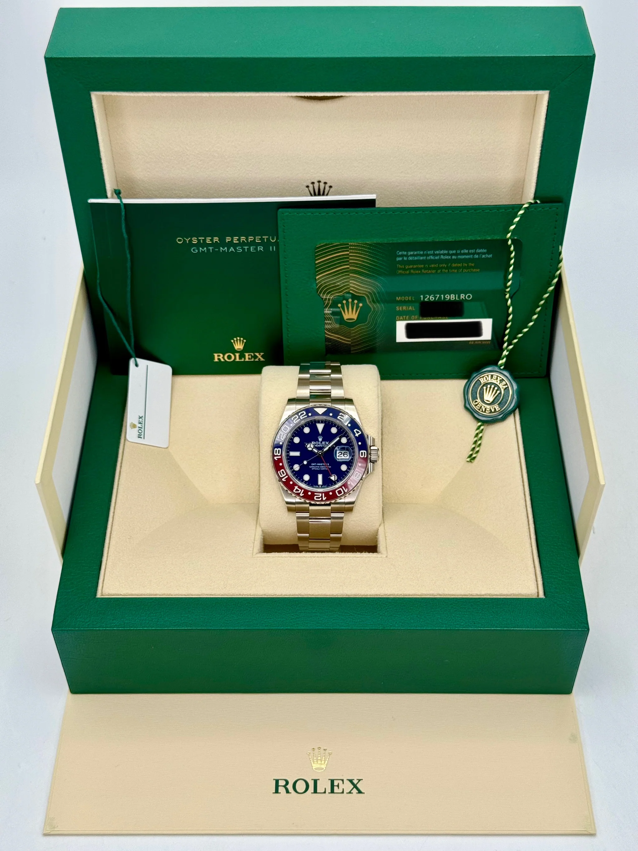 NEW 2023 Rolex GMT-Master II "Pepsi" 40mm 126719BLRO White Gold Oyster - Image 11