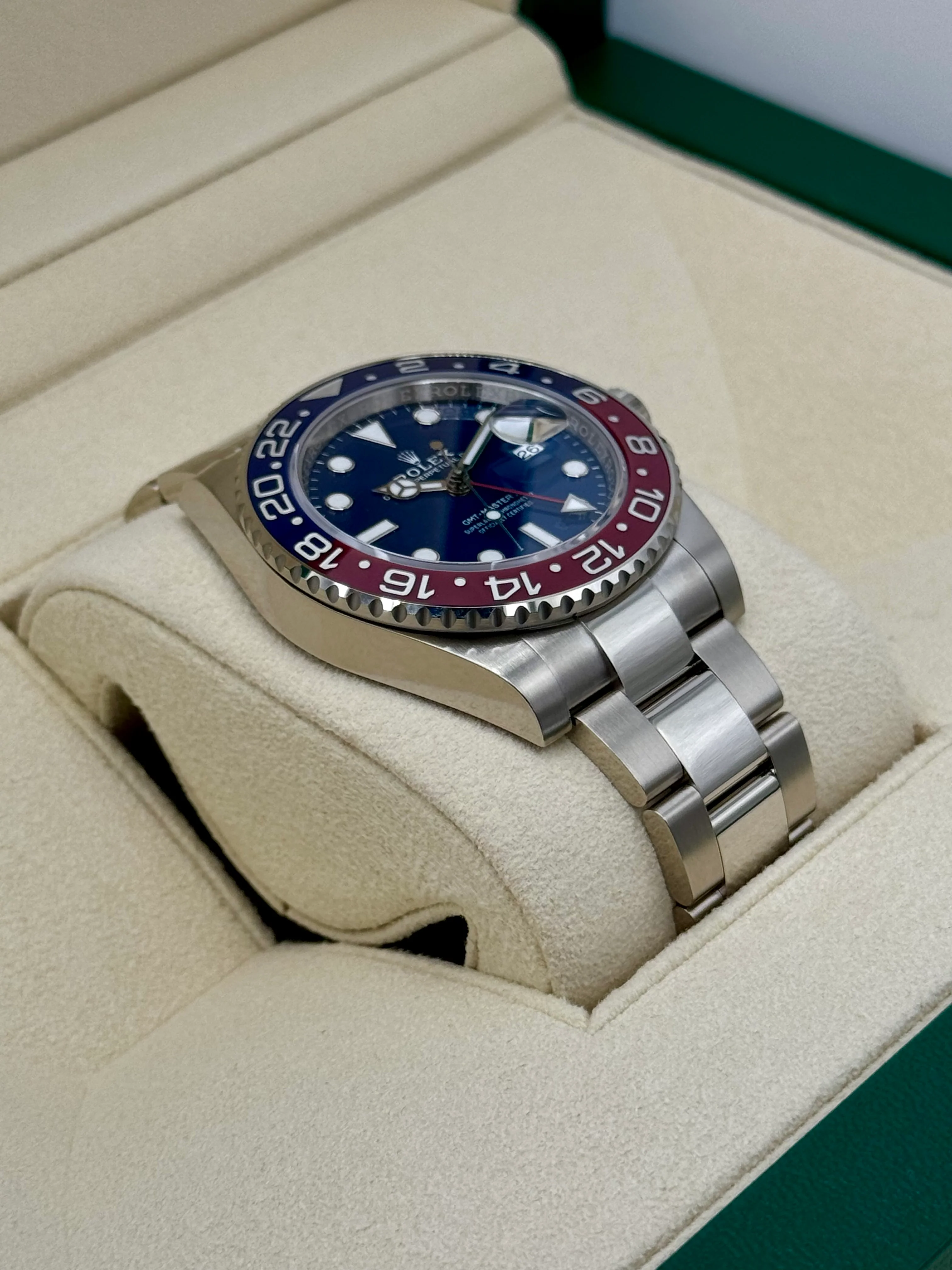 NEW 2023 Rolex GMT-Master II "Pepsi" 40mm 126719BLRO White Gold Oyster - Image 6