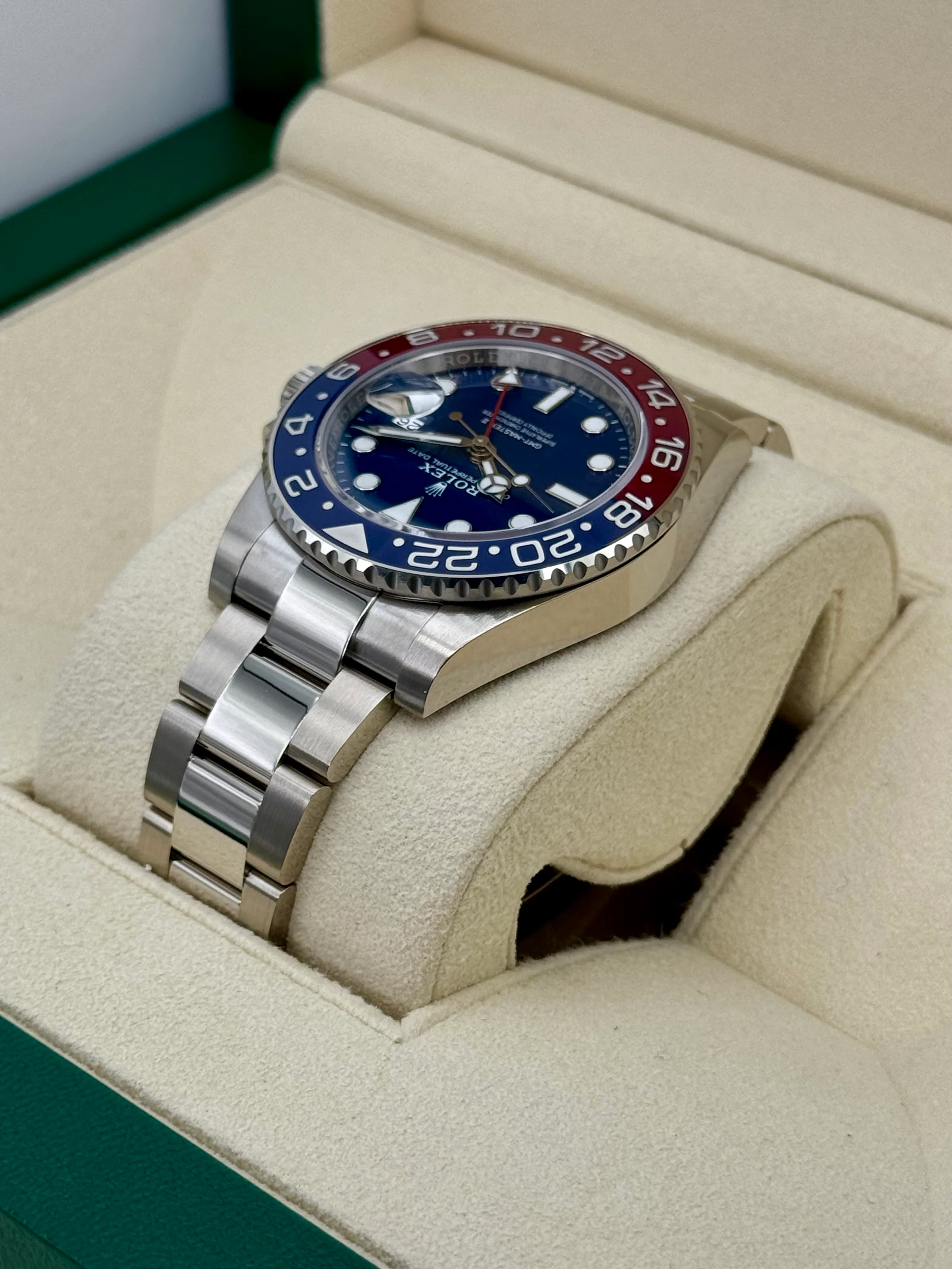 NEW 2023 Rolex GMT-Master II "Pepsi" 40mm 126719BLRO White Gold Oyster - Image 7