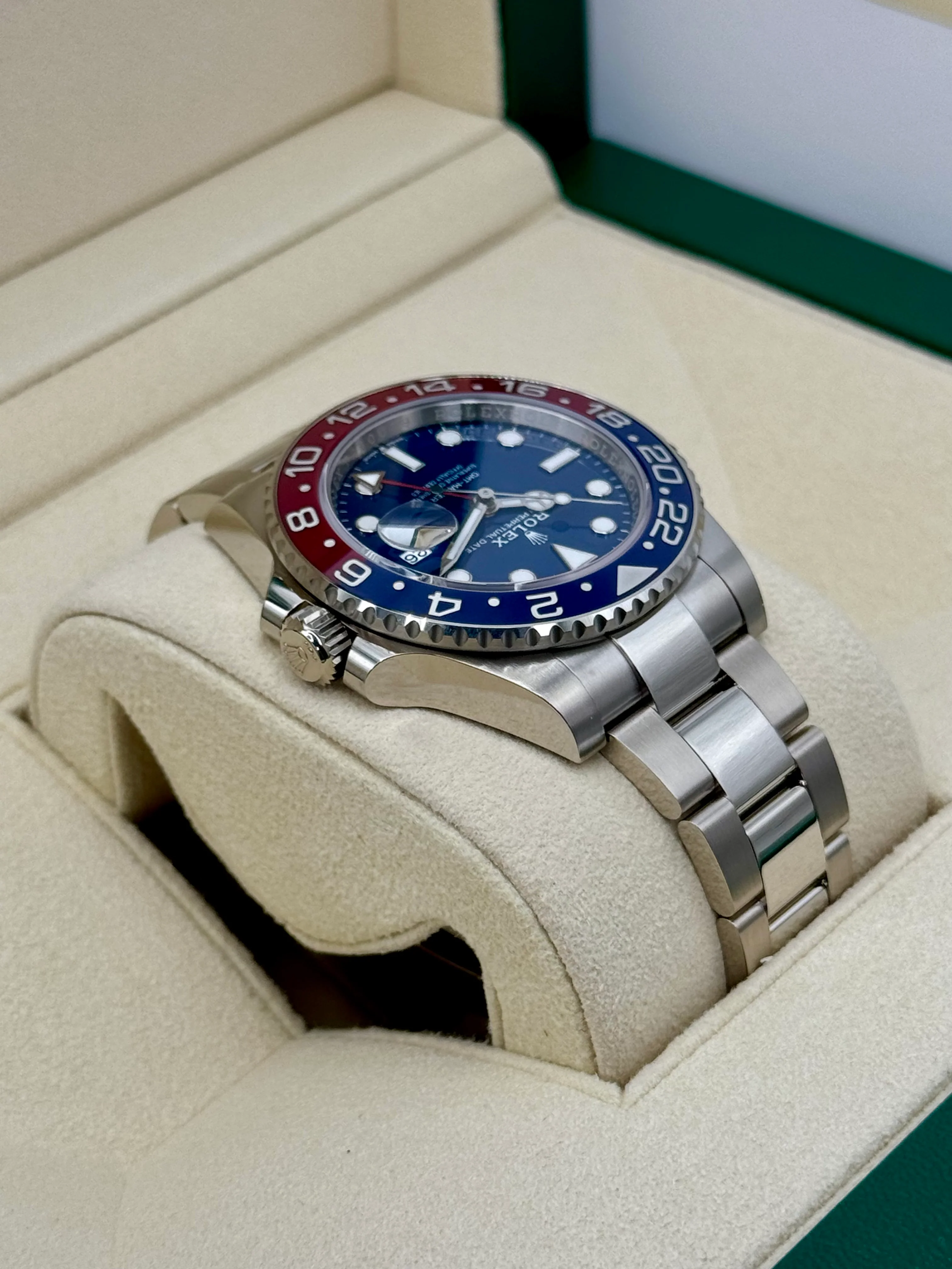 NEW 2023 Rolex GMT-Master II "Pepsi" 40mm 126719BLRO White Gold Oyster - Image 8