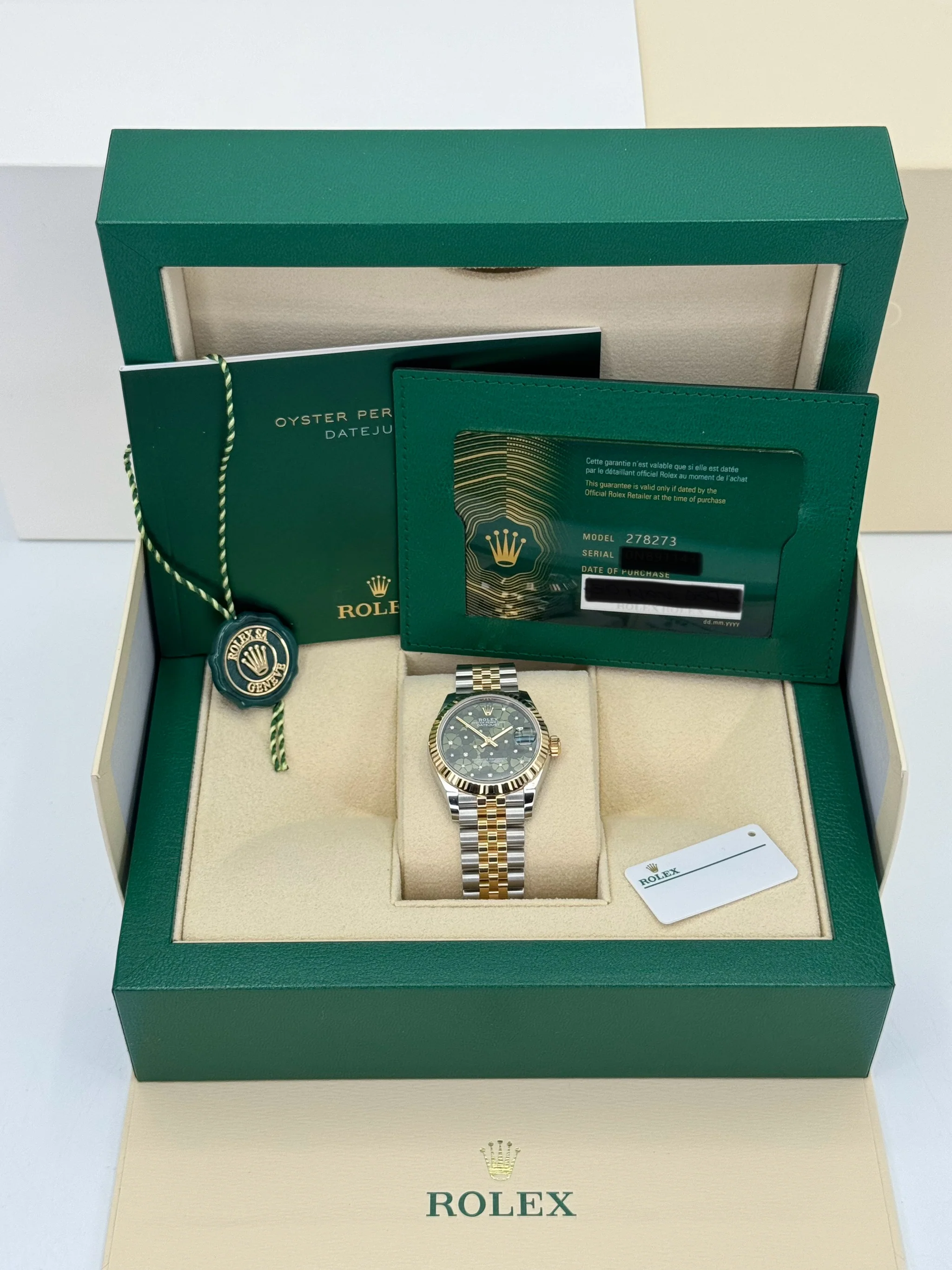 NEW 2023 Rolex Lady Datejust 31mm 278273 Two-Tone Floral Motif Dial - Image 12