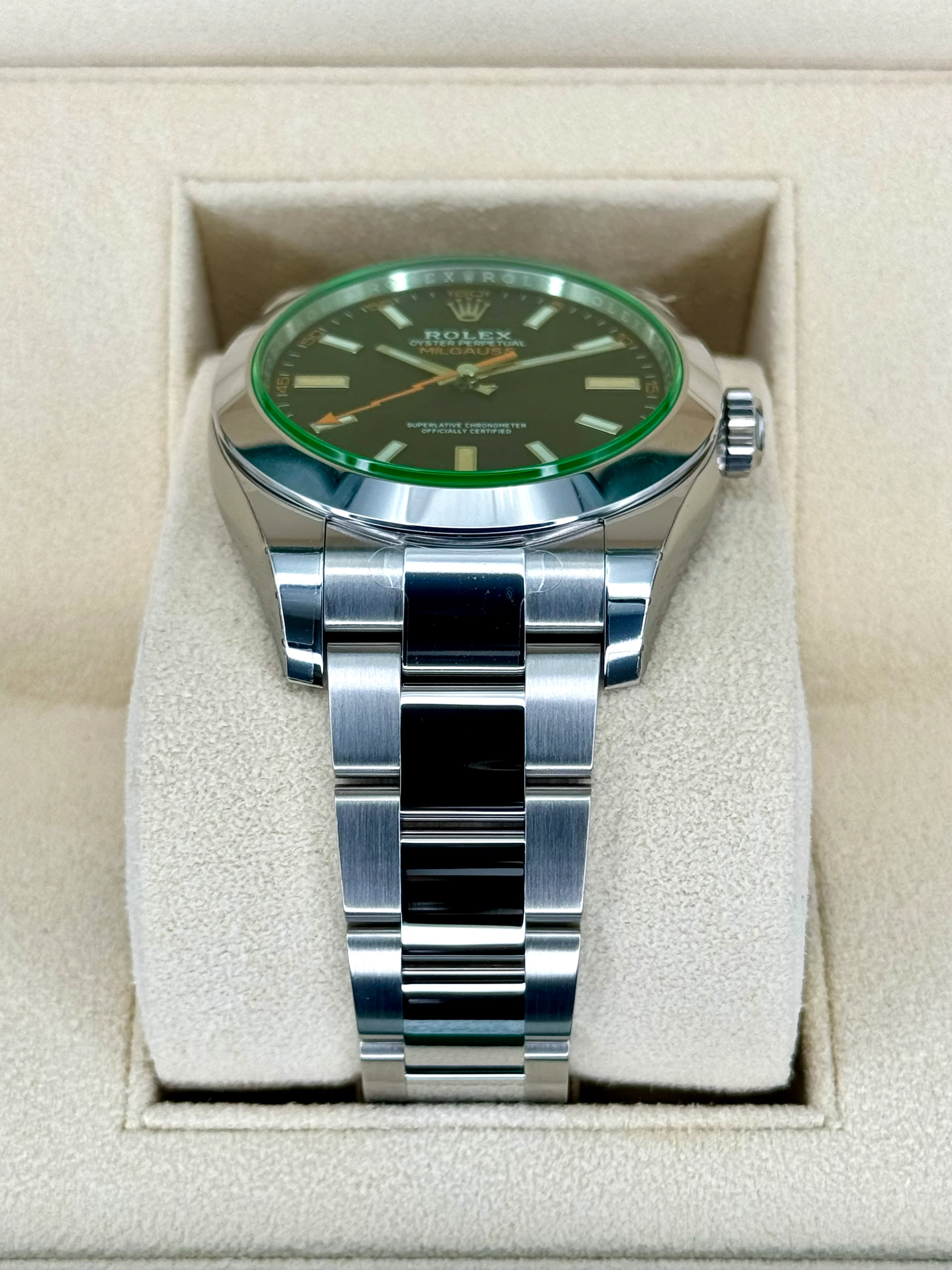 NEW 2023 Rolex Milgauss 40mm 116400GV Stainless Steel Black Dial - Image 3