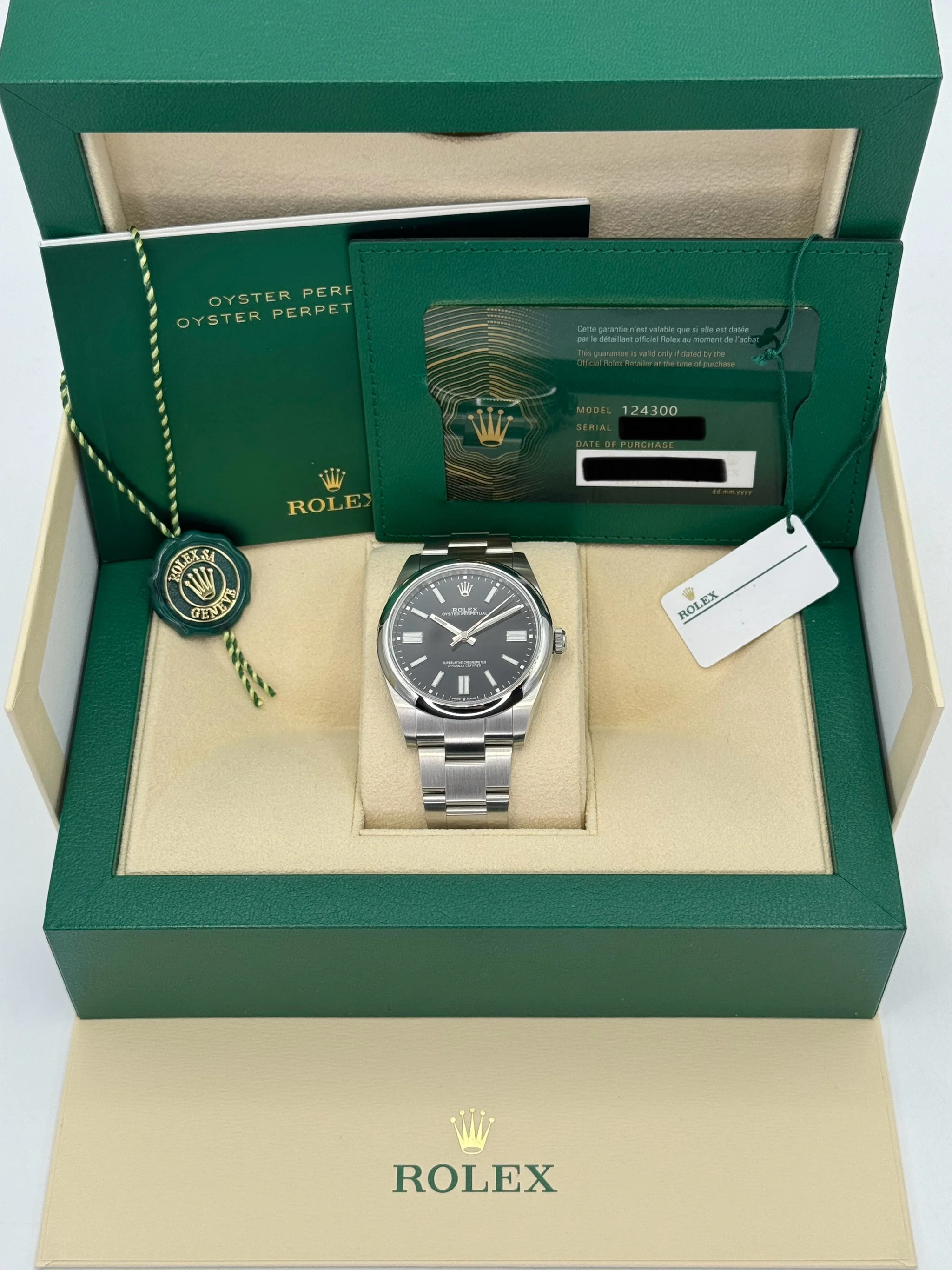 NEW 2023 Rolex Oyster Perpetual 41mm 124300 Black Dial - Image 11
