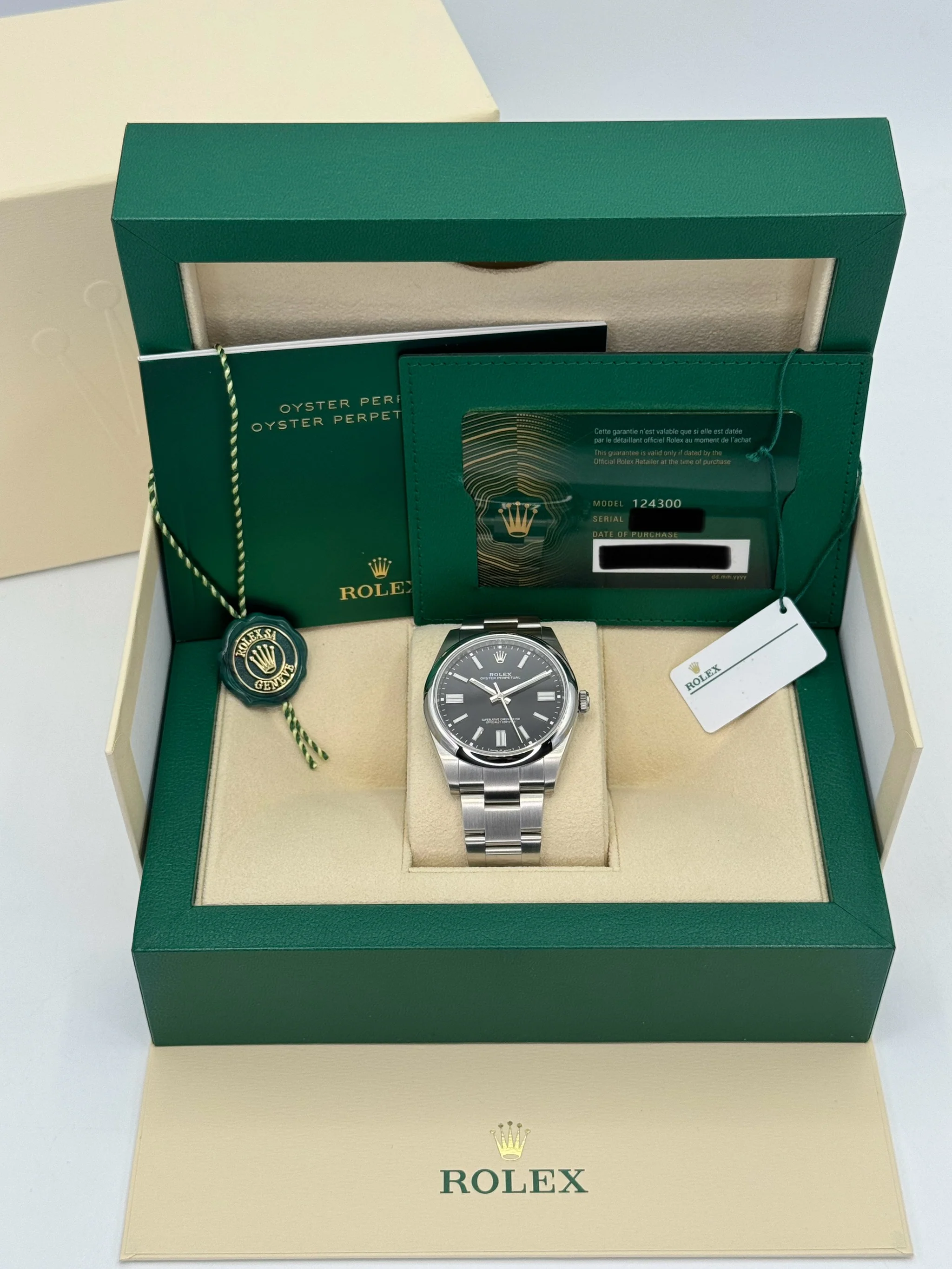 NEW 2023 Rolex Oyster Perpetual 41mm 124300 Black Dial - Image 12