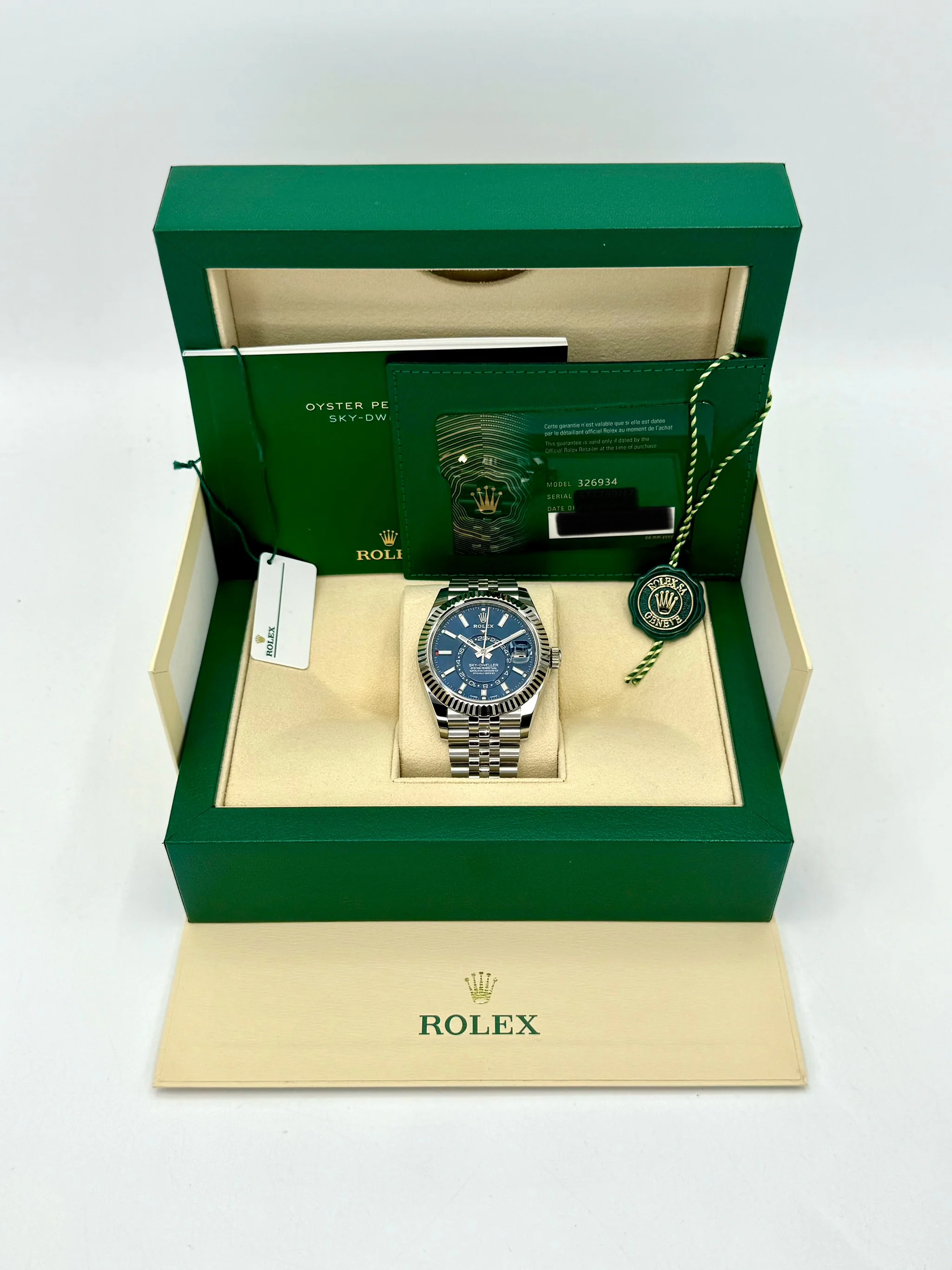 NEW 2023 Rolex Sky-Dweller 42mm 326934 Jubilee Blue Dial - Image 11
