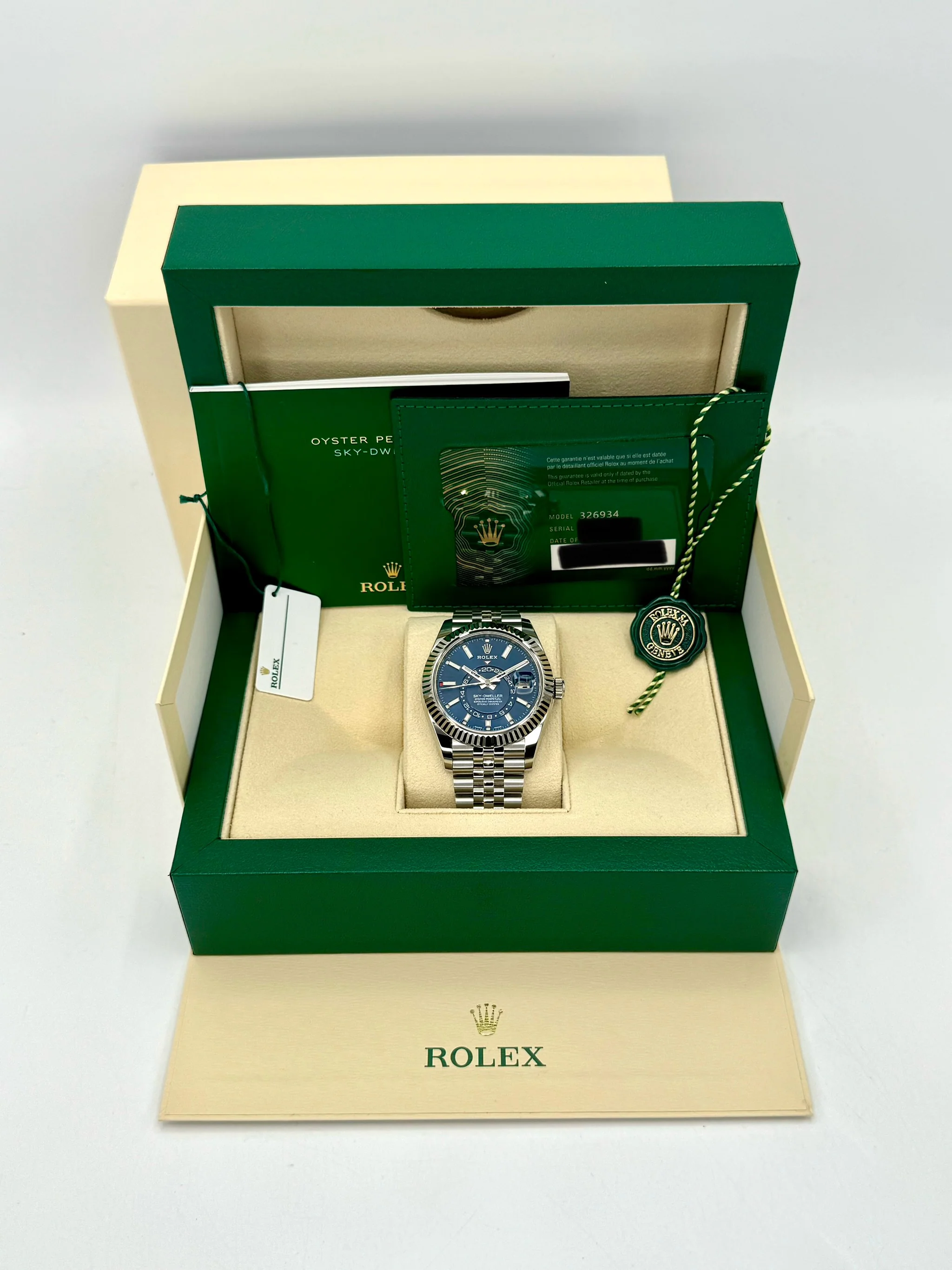 NEW 2023 Rolex Sky-Dweller 42mm 326934 Jubilee Blue Dial - Image 12