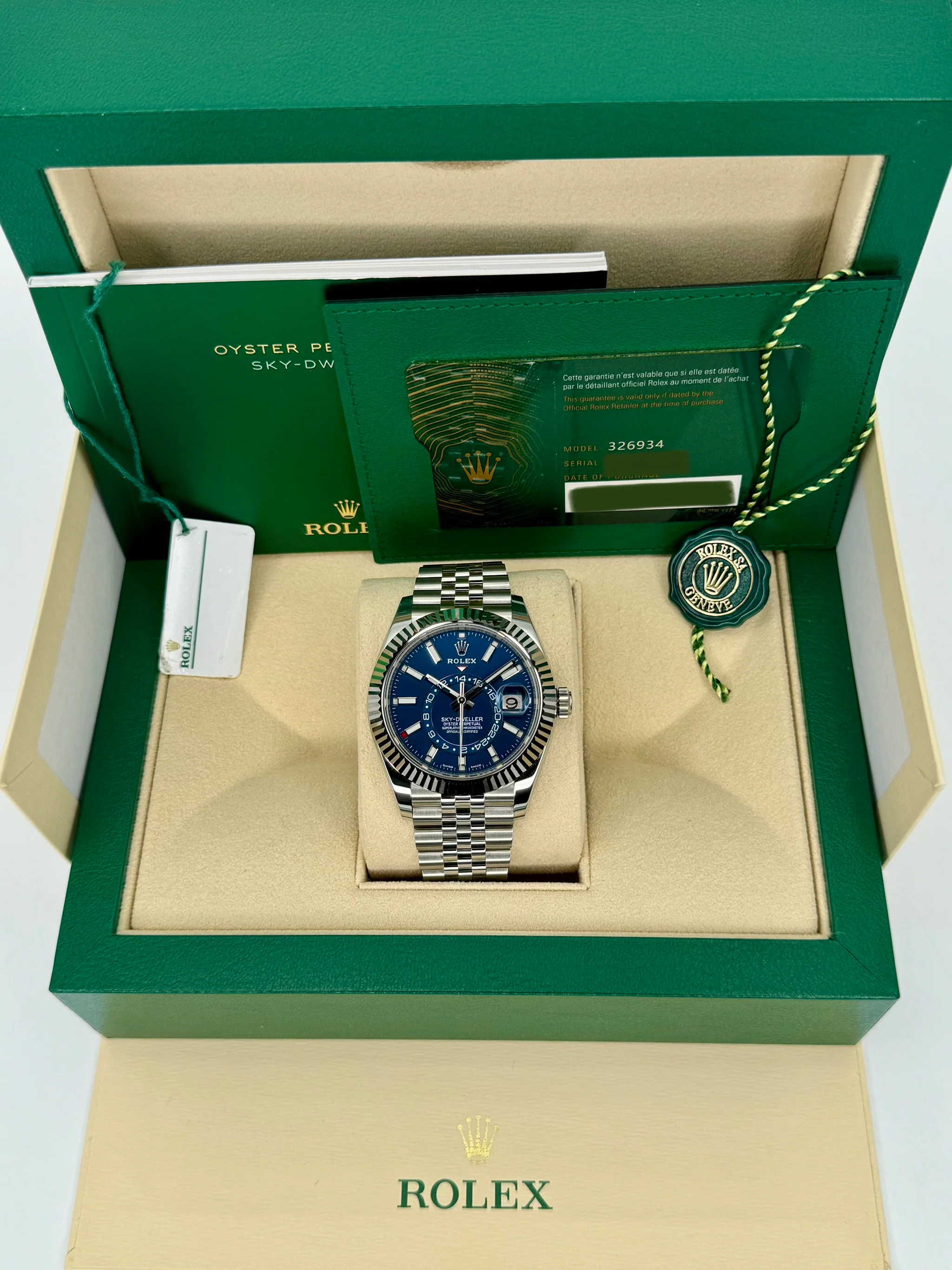 NEW 2023 Rolex Sky-Dweller 42mm 326934 Jubilee Blue Dial - Image 11