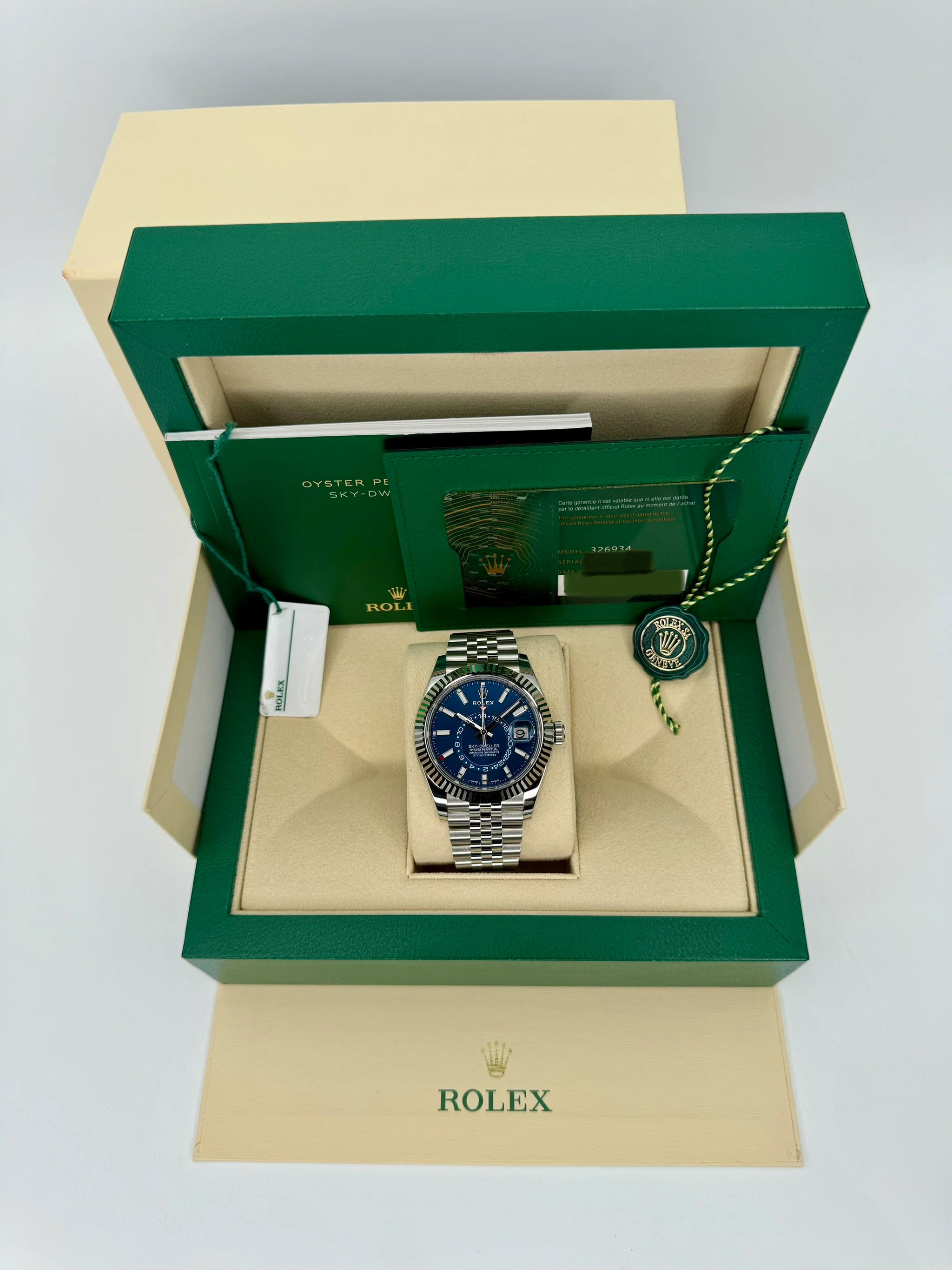NEW 2023 Rolex Sky-Dweller 42mm 326934 Jubilee Blue Dial - Image 12