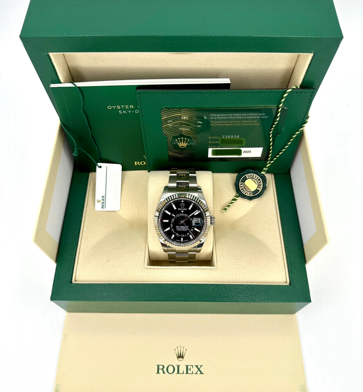 NEW 2023 Rolex Sky-Dweller 42mm 336934 Oyster Black Dial - Image 10
