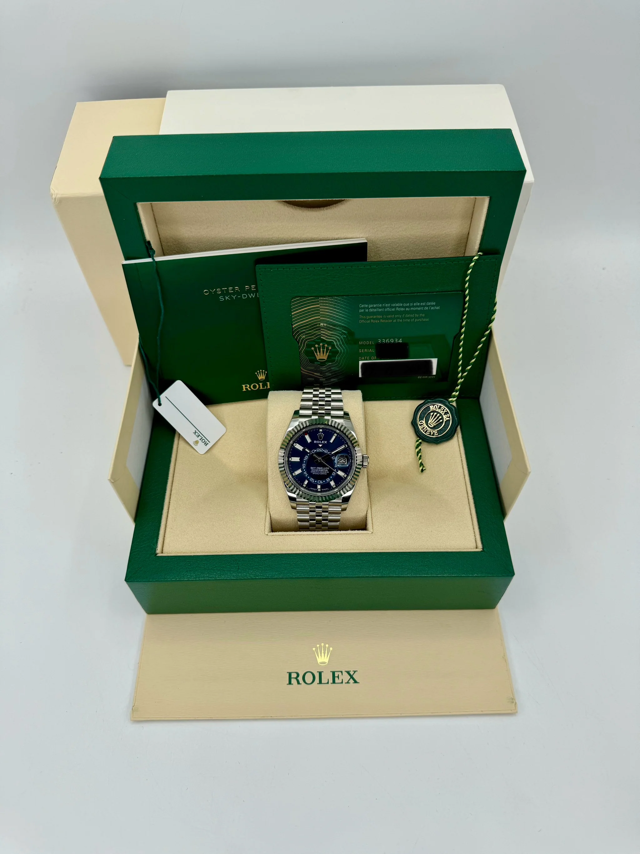 NEW 2023 Rolex Sky-Dweller 42mm 336934 Jubilee Blue Dial - Image 12
