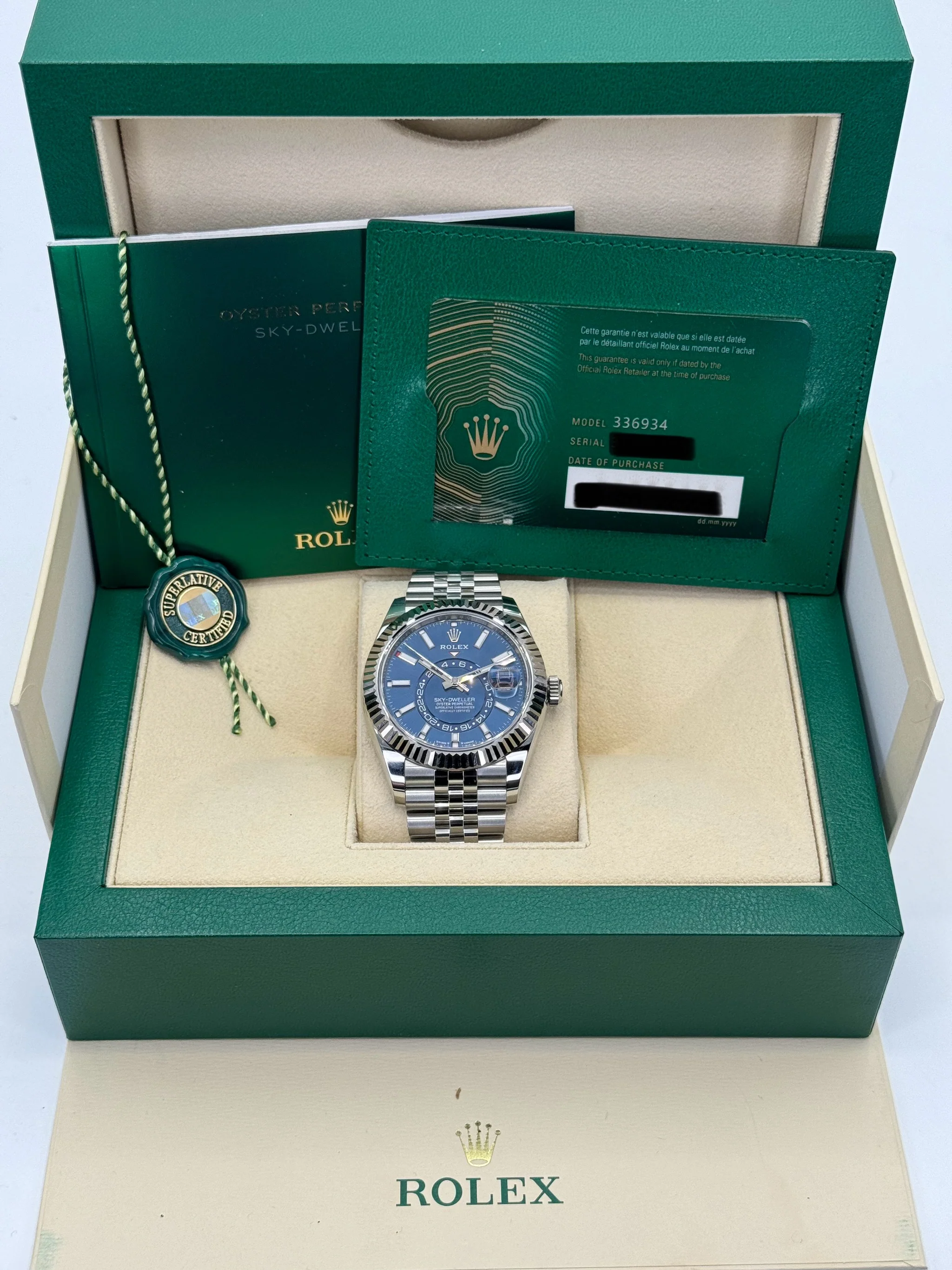 NEW 2023 Rolex Sky-Dweller 42mm 336934 Jubilee Blue Dial - Image 11