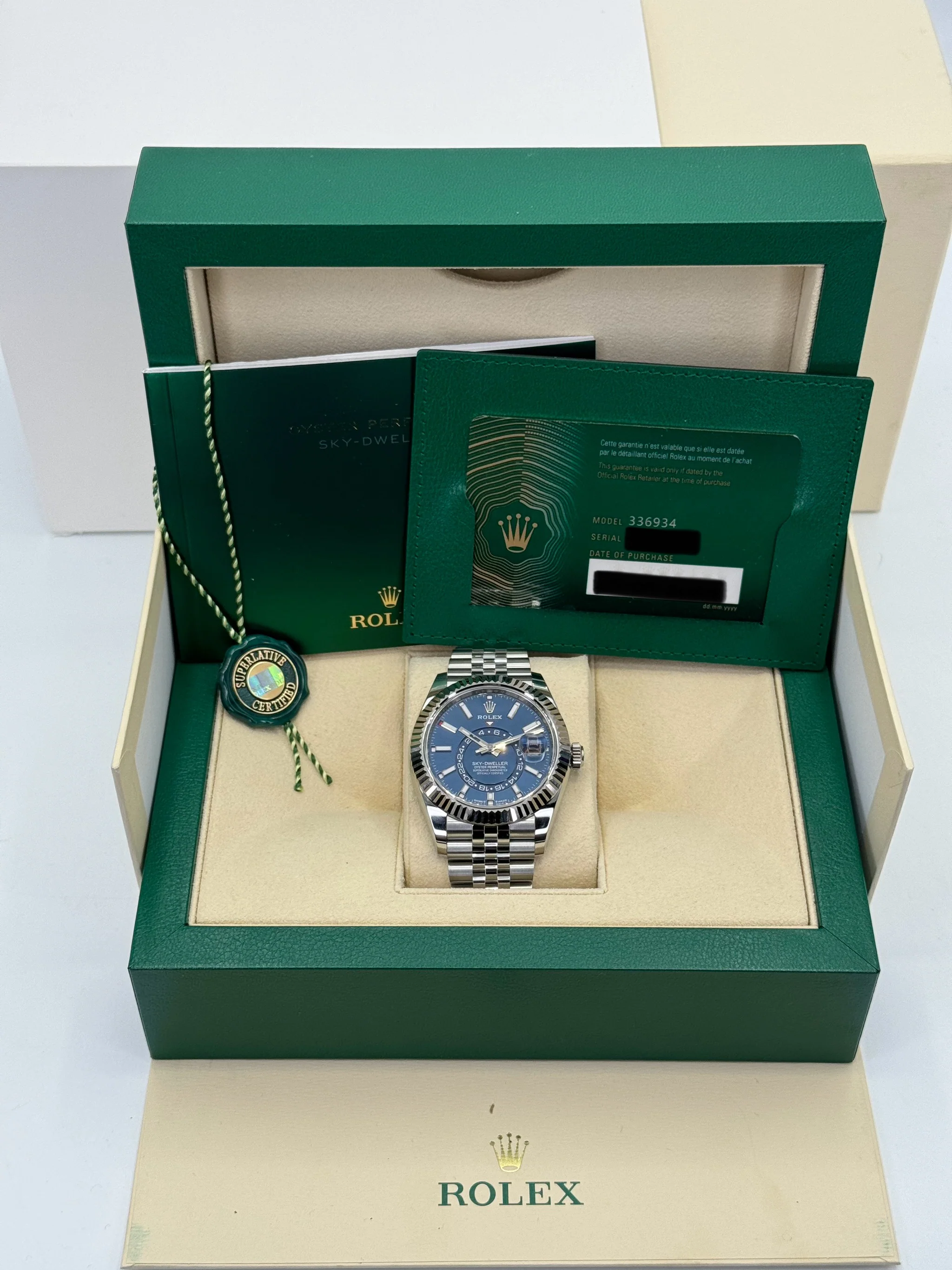 NEW 2023 Rolex Sky-Dweller 42mm 336934 Jubilee Blue Dial - Image 12