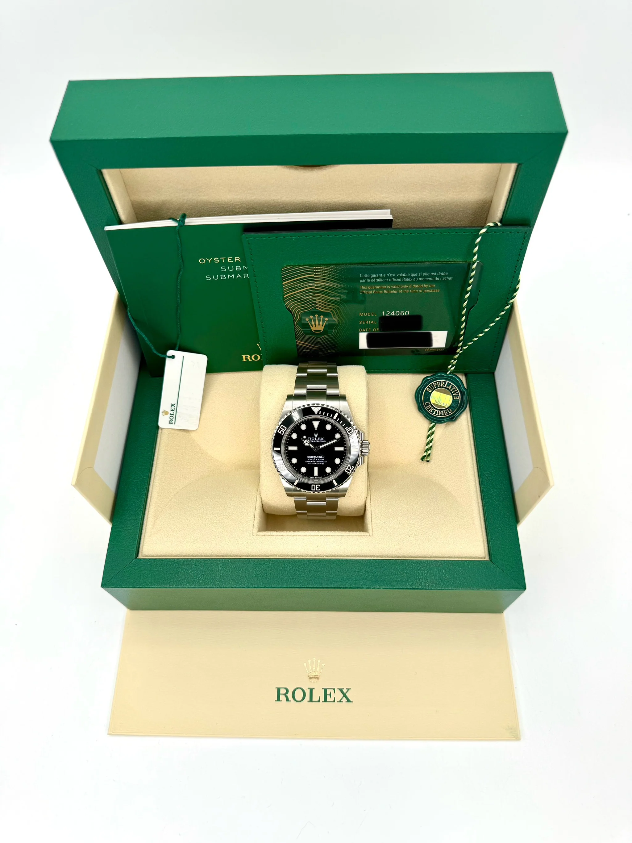 NEW 2023 Rolex Submariner 41mm 124060 Stainless Steel Black Dial - Image 11