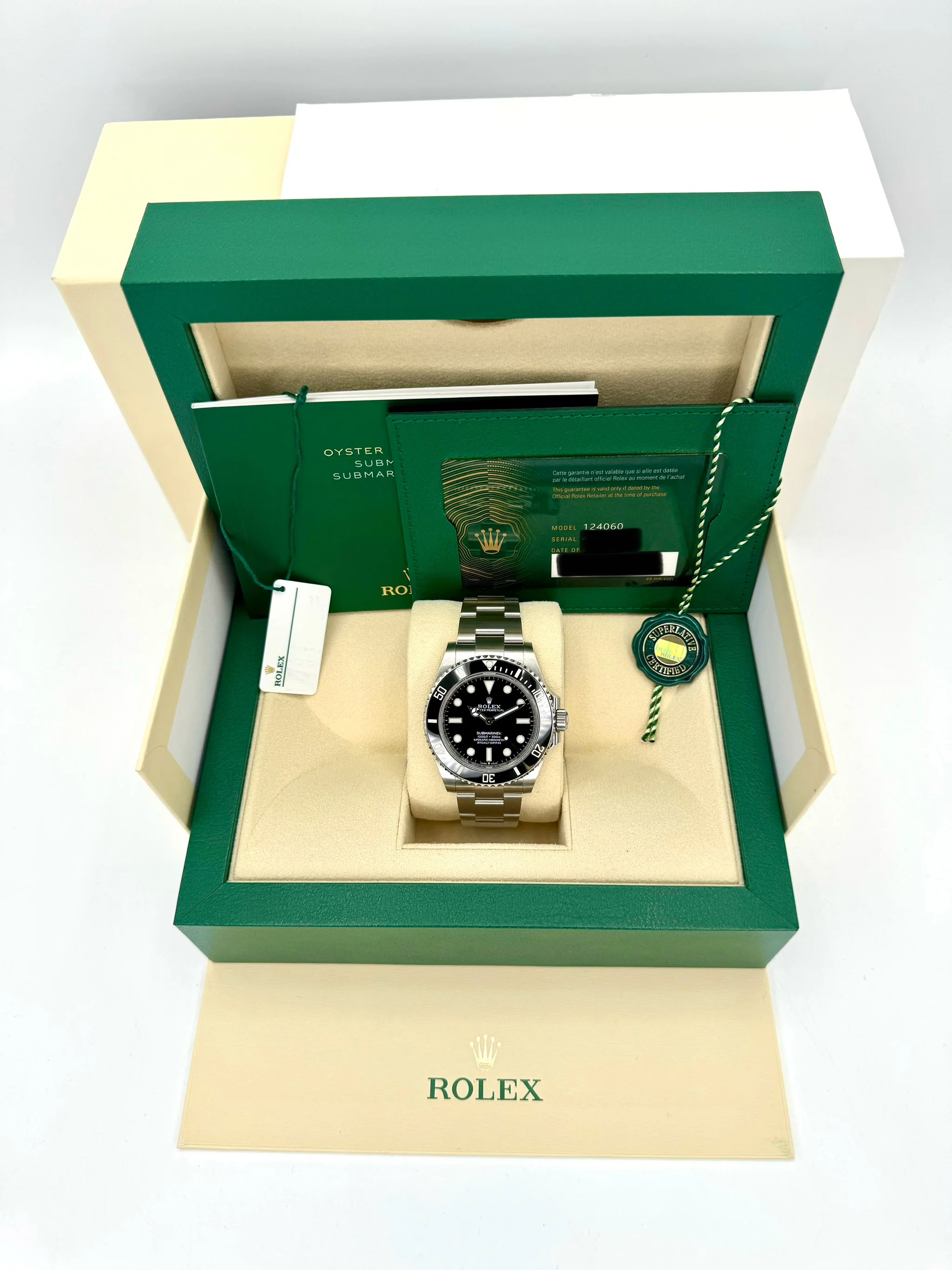 NEW 2023 Rolex Submariner 41mm 124060 Stainless Steel Black Dial - Image 12
