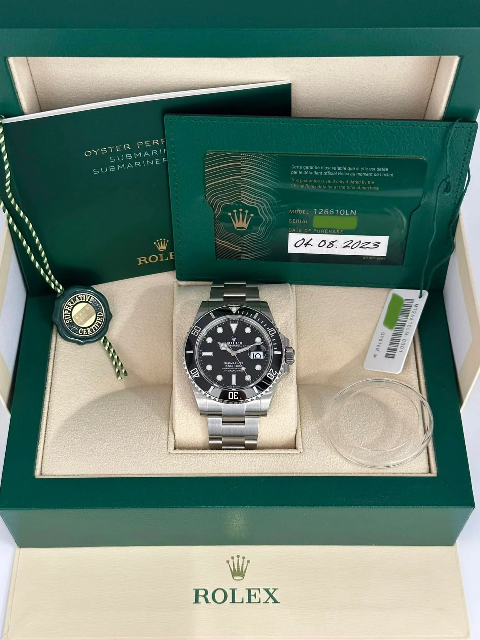 NEW 2023 Rolex Submariner 40mm 126610LN Stainless Steel Black Dial - Image 11