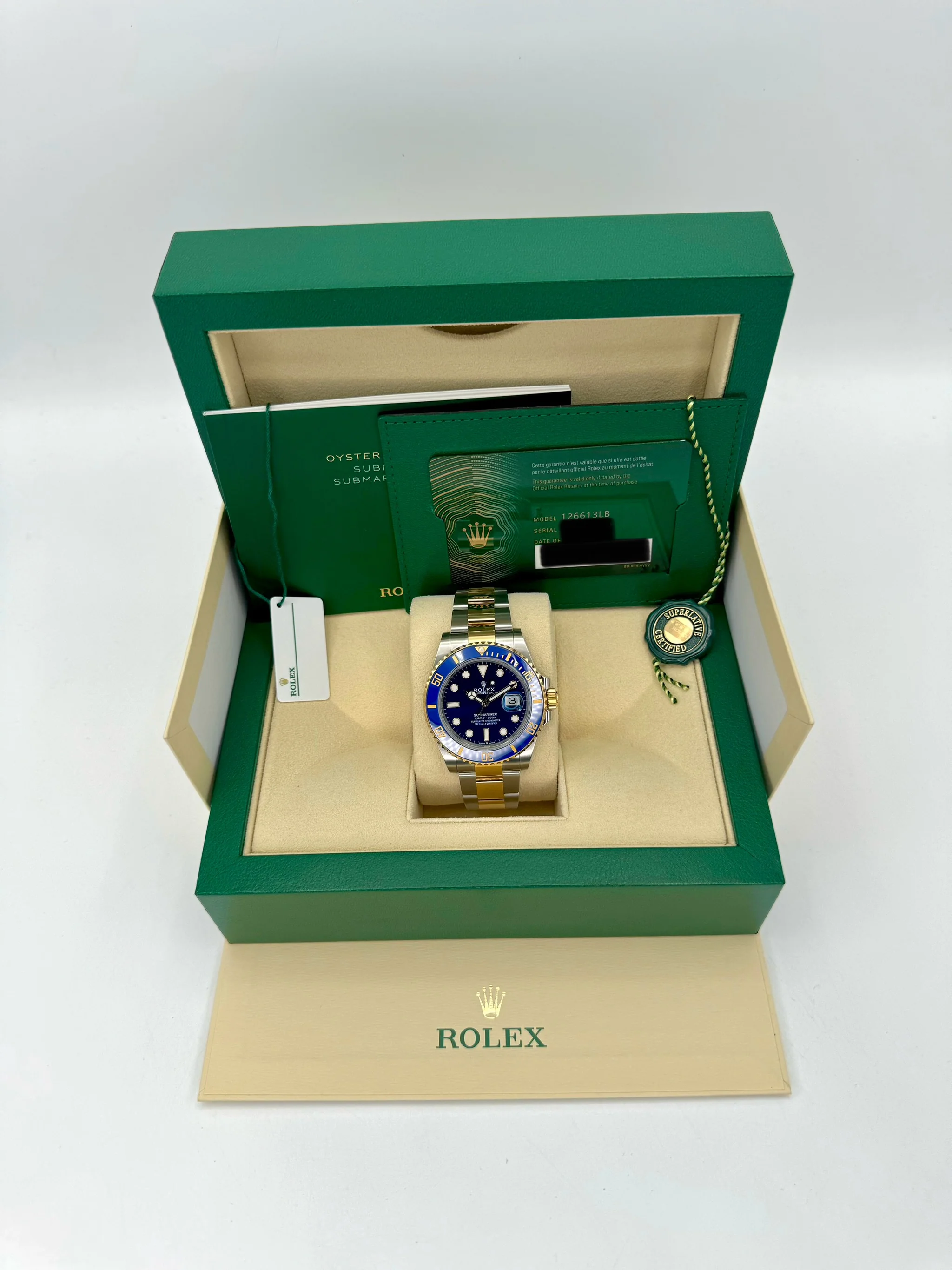 NEW 2024 Rolex Submariner "Bluesy" 41mm 126613LB Two-Tone Blue Dial - Image 11