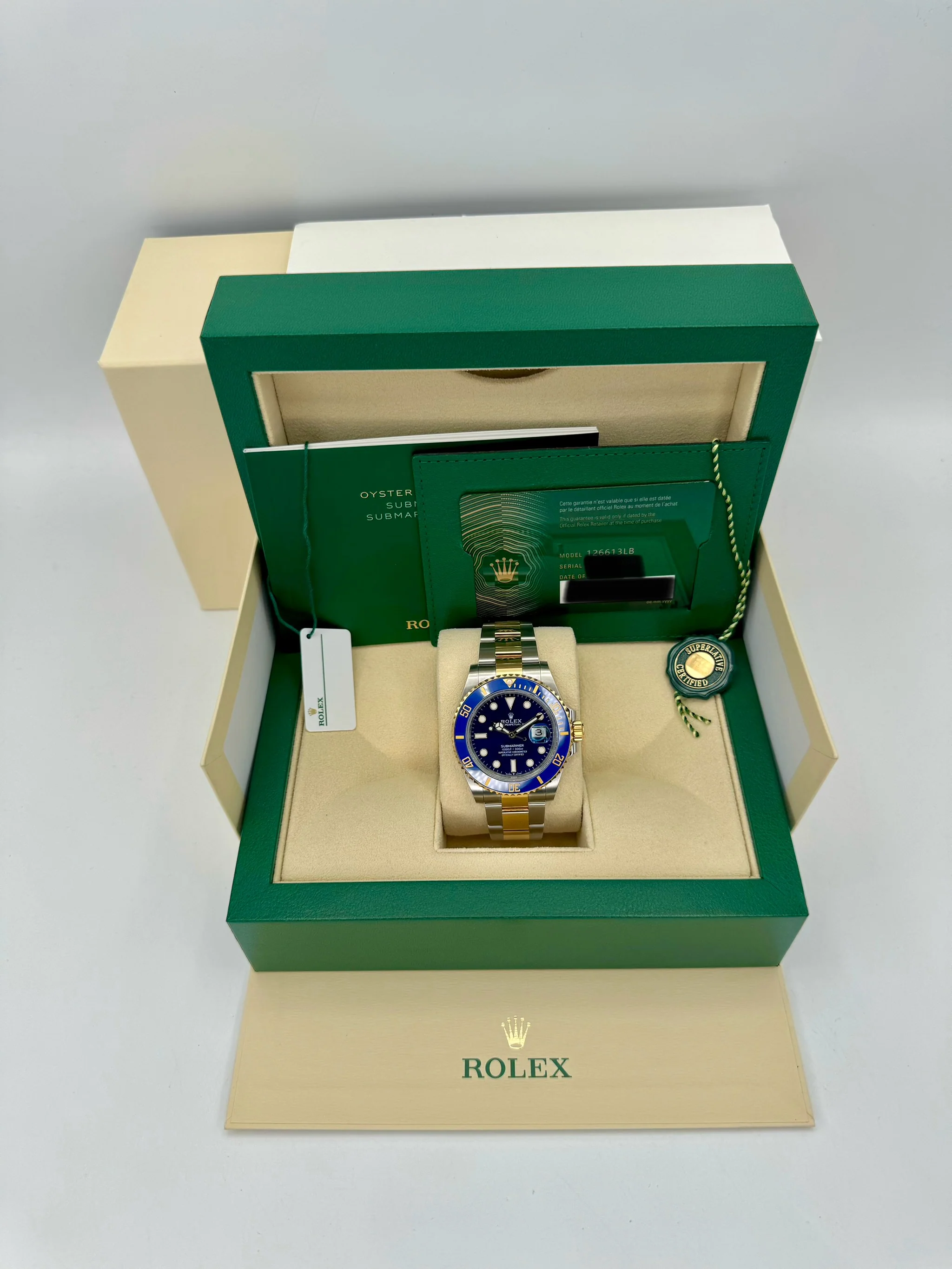 NEW 2024 Rolex Submariner "Bluesy" 41mm 126613LB Two-Tone Blue Dial - Image 12