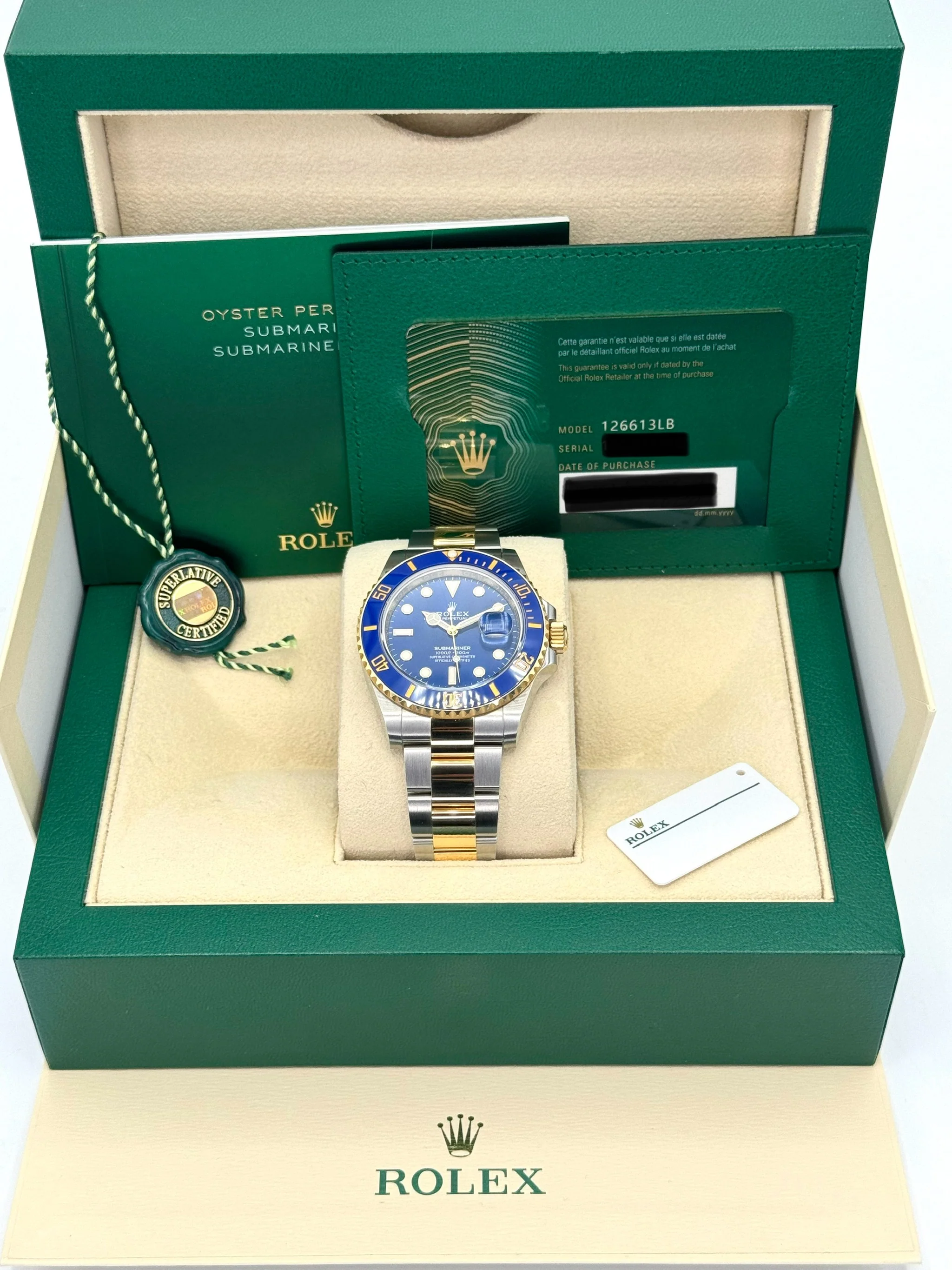 NEW 2023 Rolex Submariner "Bluesy" 41mm 126613LB Blue Dial - Image 11