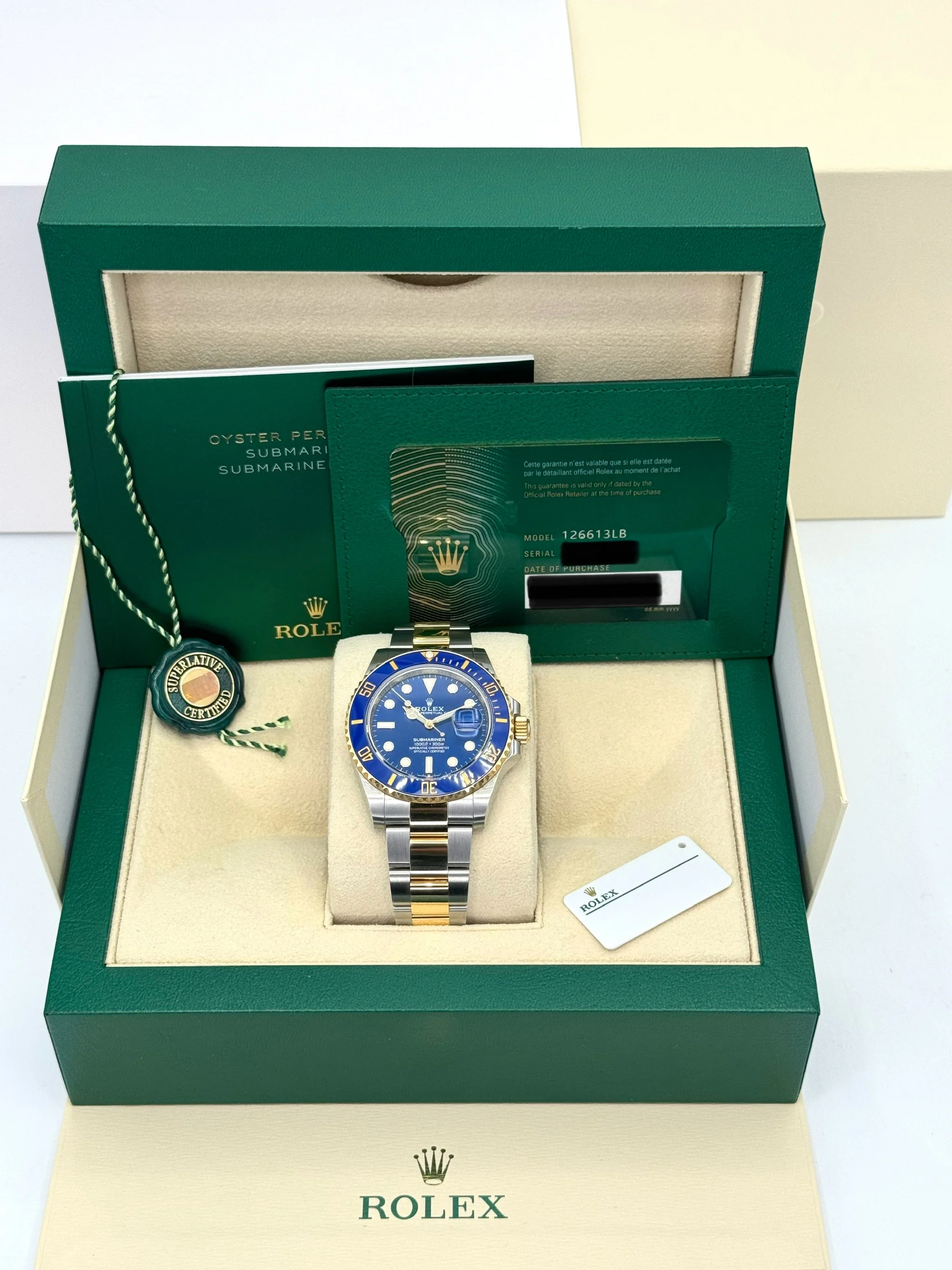 NEW 2023 Rolex Submariner "Bluesy" 41mm 126613LB Blue Dial - Image 12