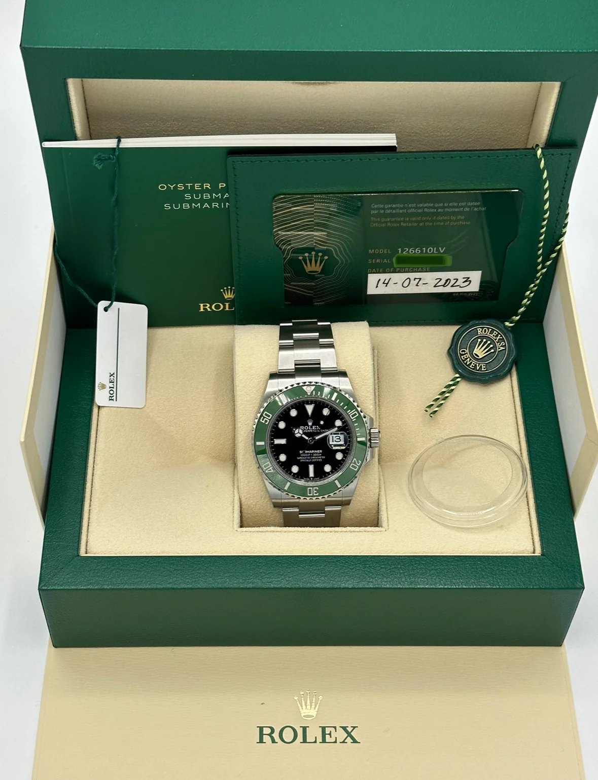 New 2023 Rolex Submariner "Starbucks" 41mm 126610LV MK2 Dial - Image 12