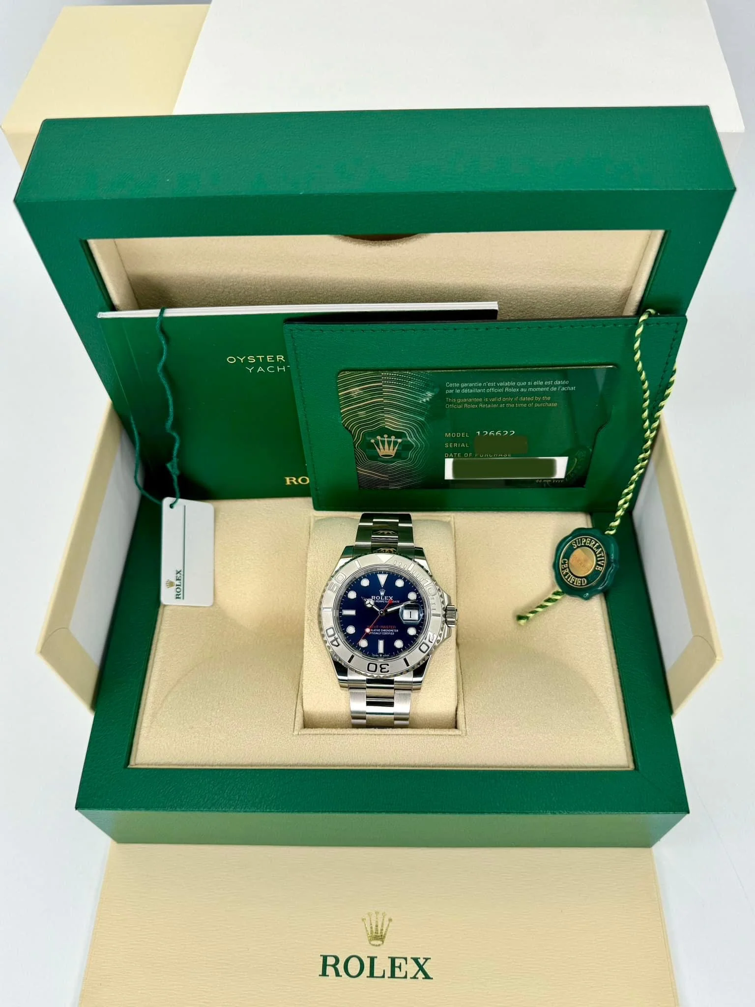 NEW 2023 Rolex Yacht-Master 40mm 126622 Stainless Steel Blue Dial - Image 13