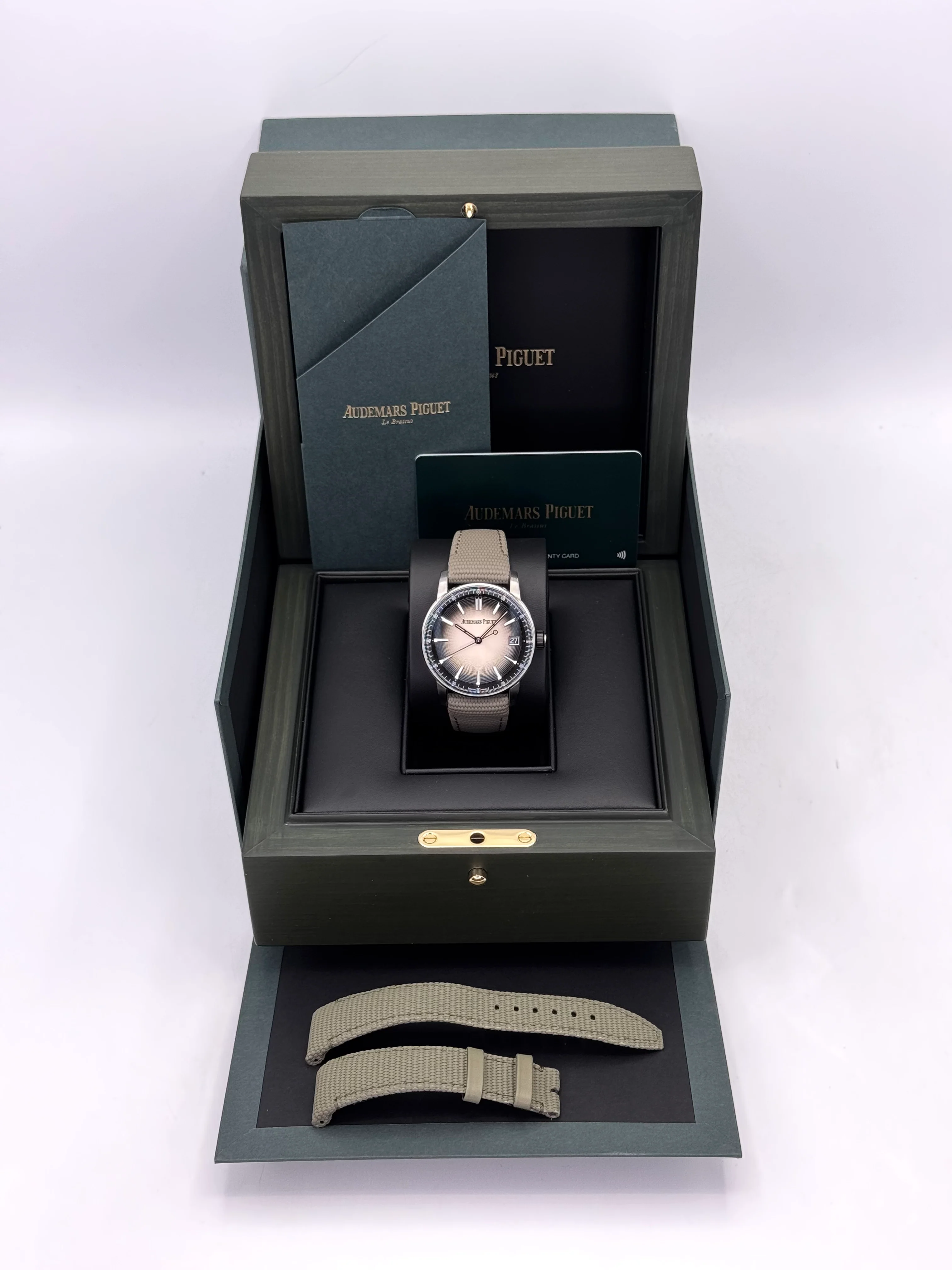 NEW 2024 Audemars Piguet Code 11.59 41mm 15210QT Smoked Beige Dial - Image 10