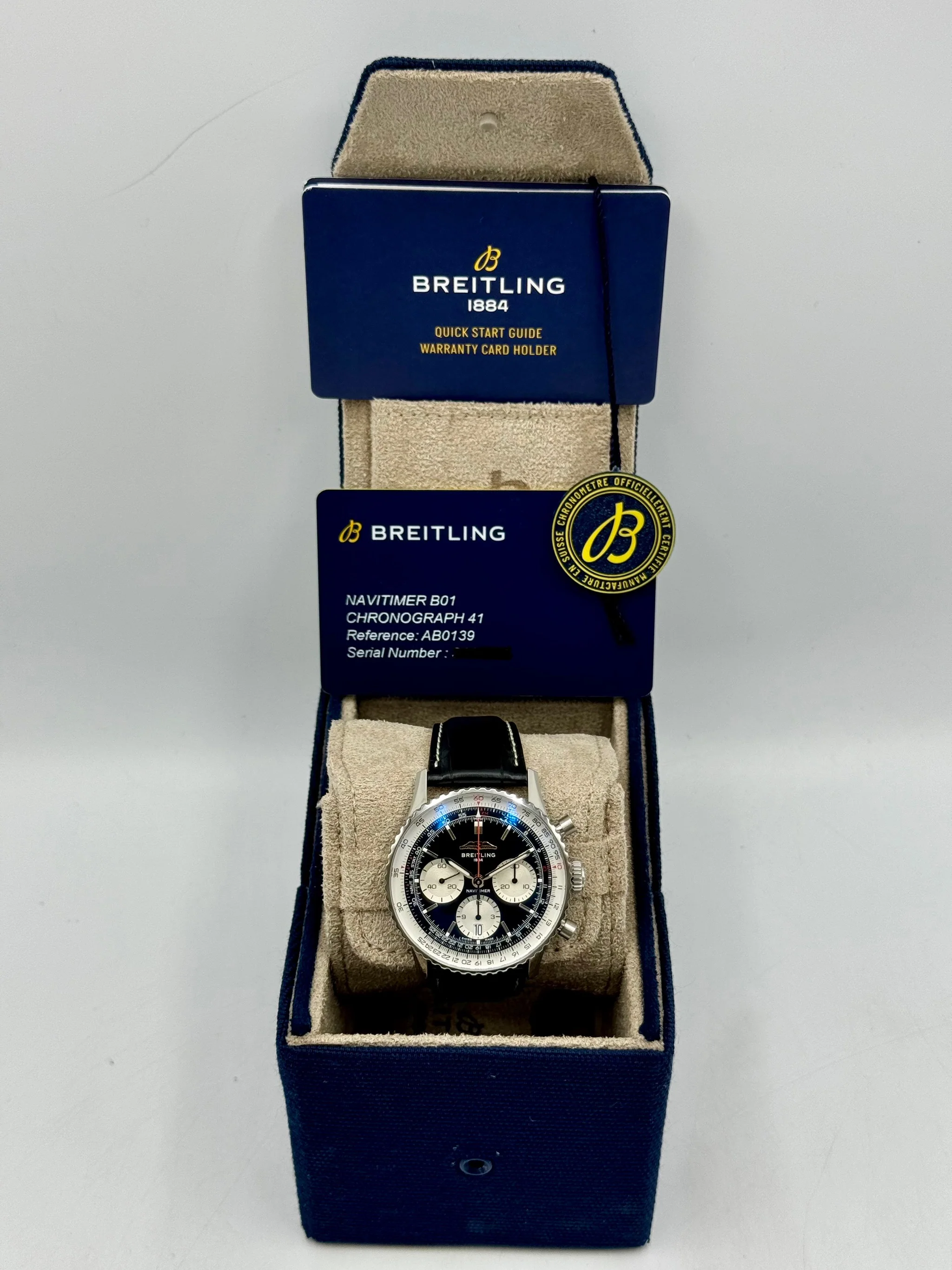NEW 2024 Breitling Chronograph 42mm AB0139 Stainless Steel Black Dial - Image 11