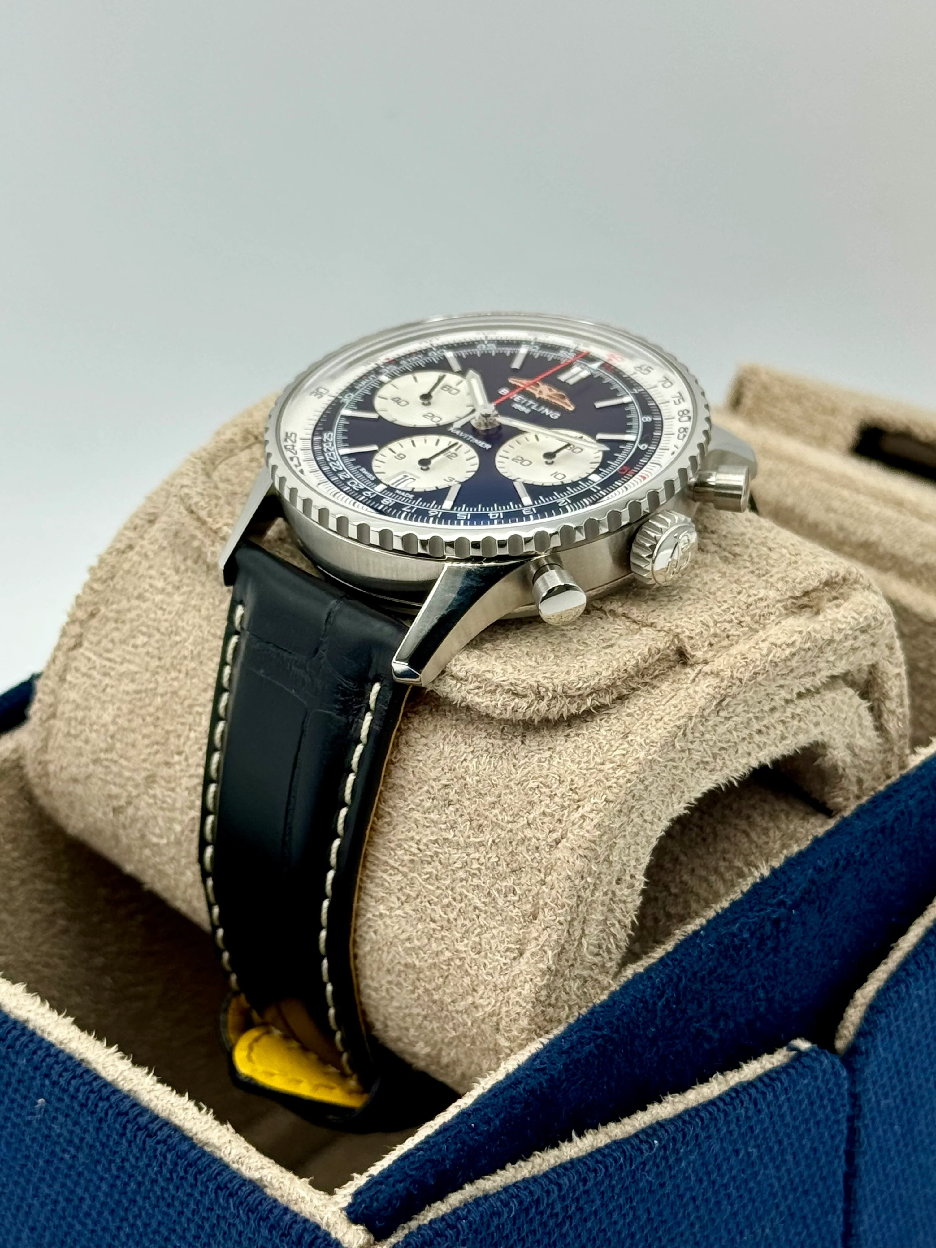 NEW 2024 Breitling Chronograph 42mm AB0139 Stainless Steel Black Dial - Image 5