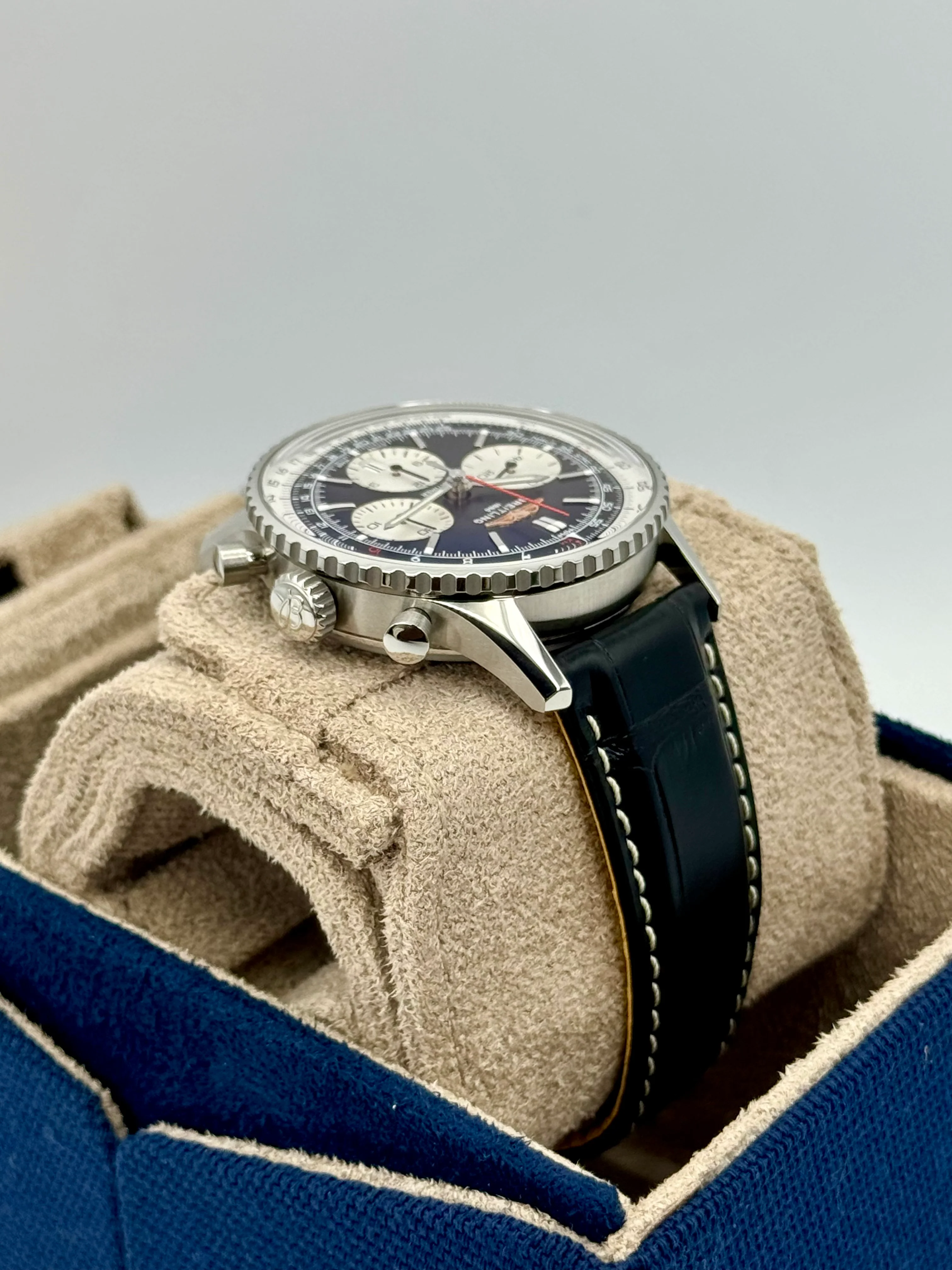 NEW 2024 Breitling Chronograph 42mm AB0139 Stainless Steel Black Dial - Image 8