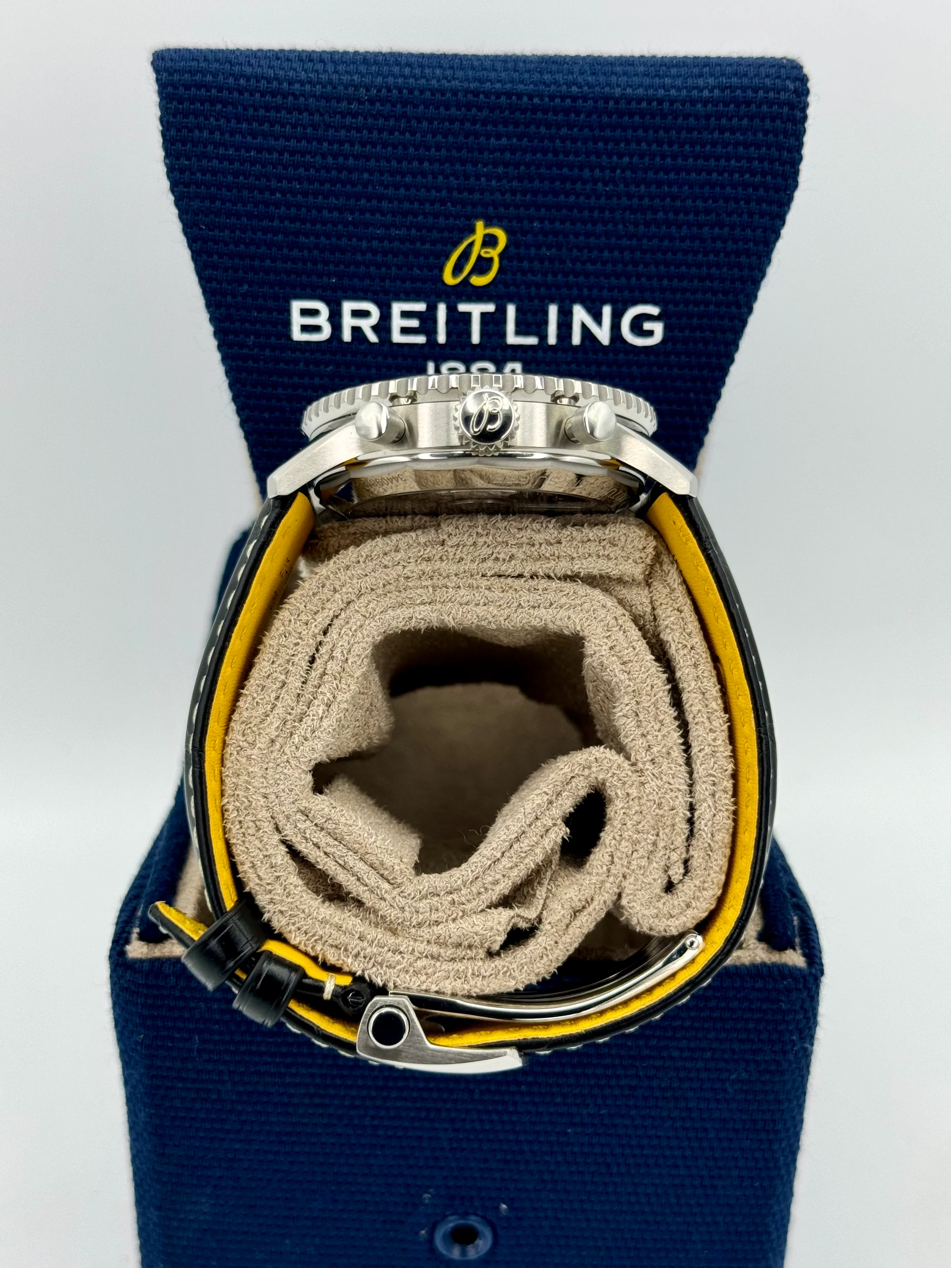 NEW 2024 Breitling Chronograph 42mm AB0139 Stainless Steel Black Dial - Image 9