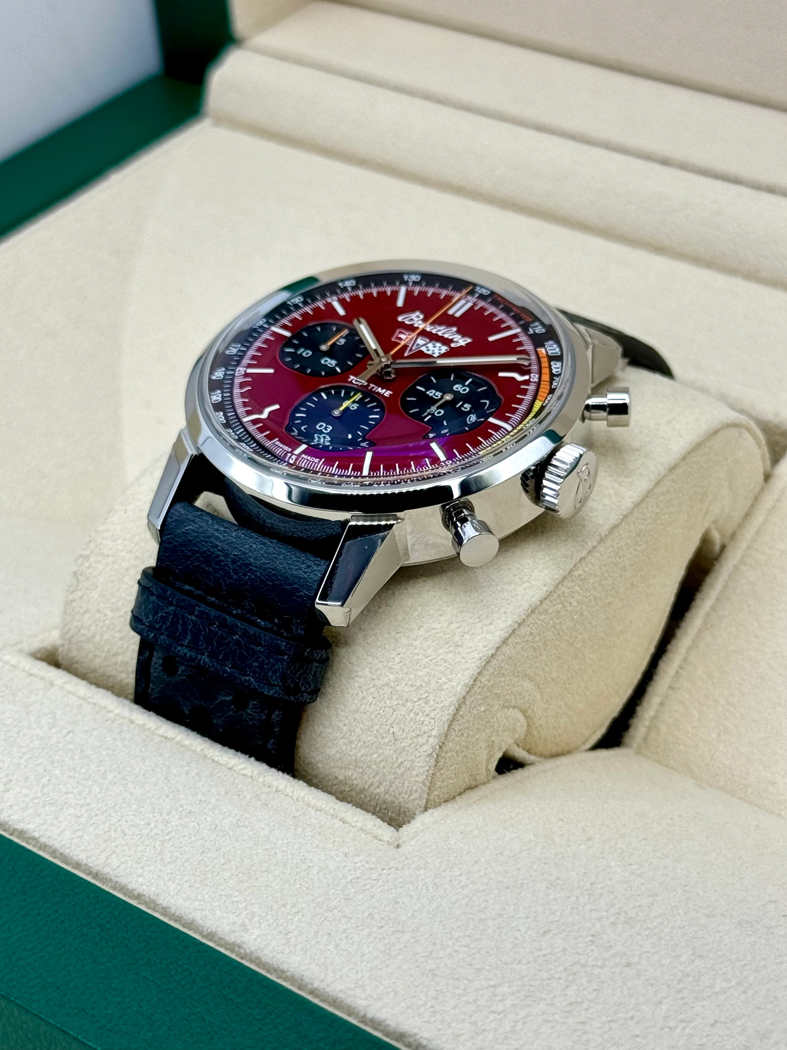 New 2024 Breitling Top Time Chronograph 42mm A25310 Steel Red Dial - Image 5