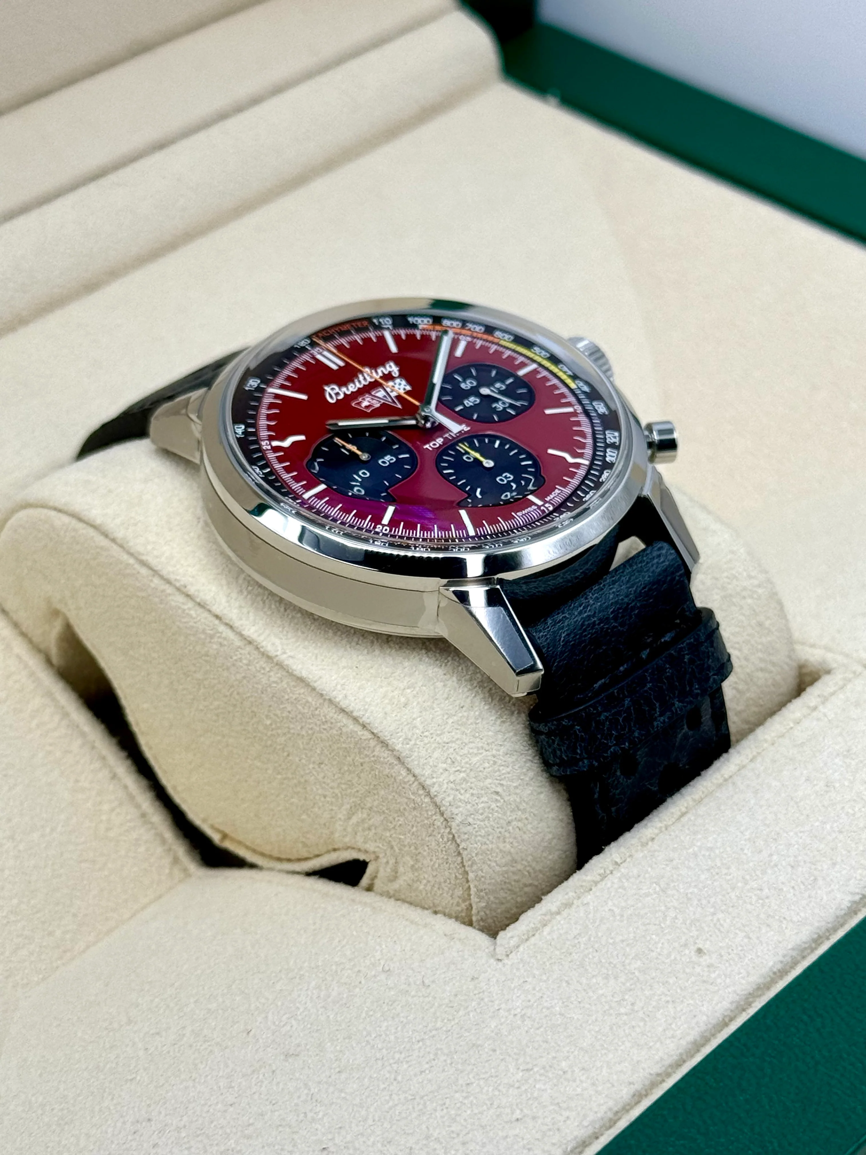 New 2024 Breitling Top Time Chronograph 42mm A25310 Steel Red Dial - Image 6