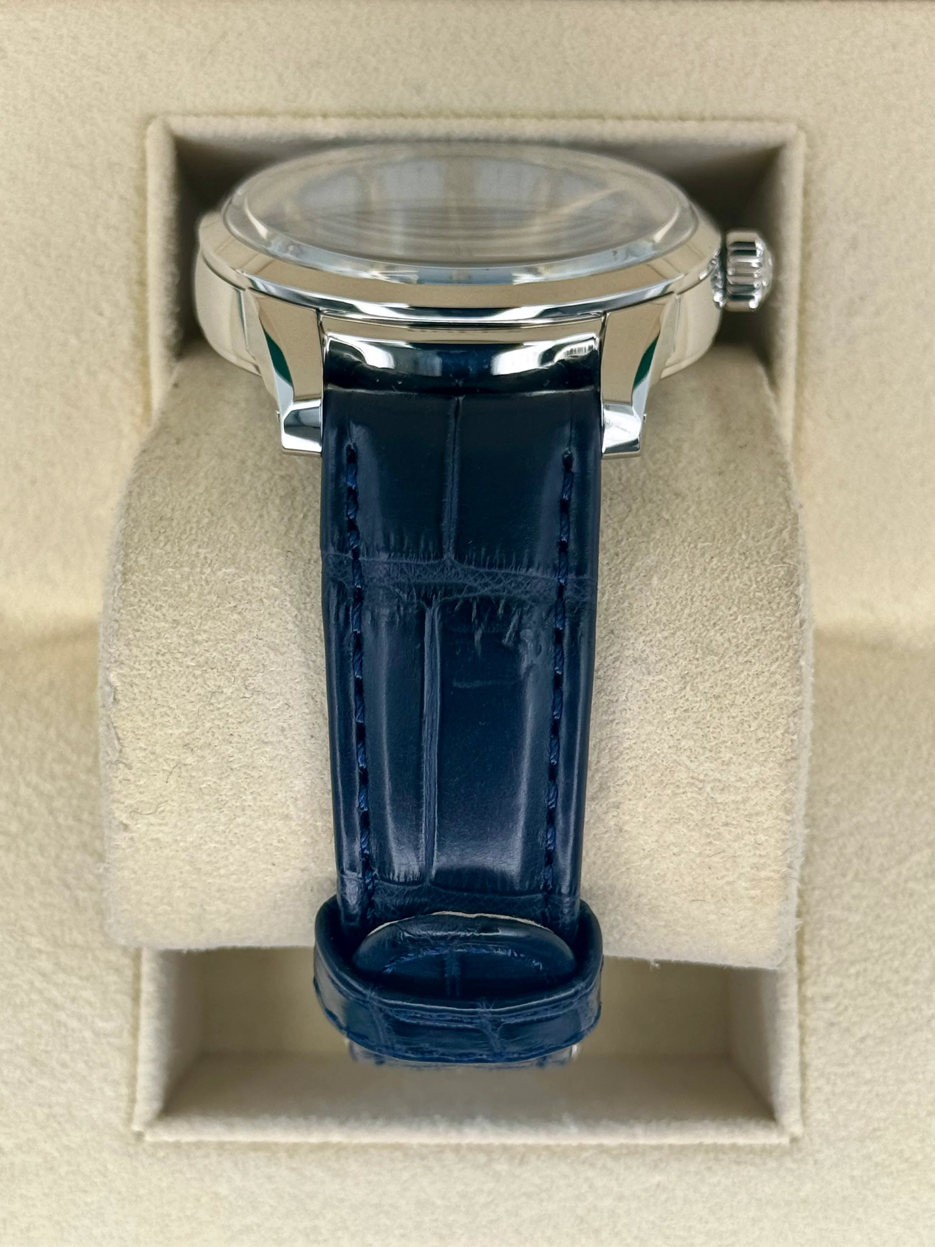 NEW 2024 Grand Seiko Elegance Collection 40.2mm SBGA407G Blue Dial - Image 3