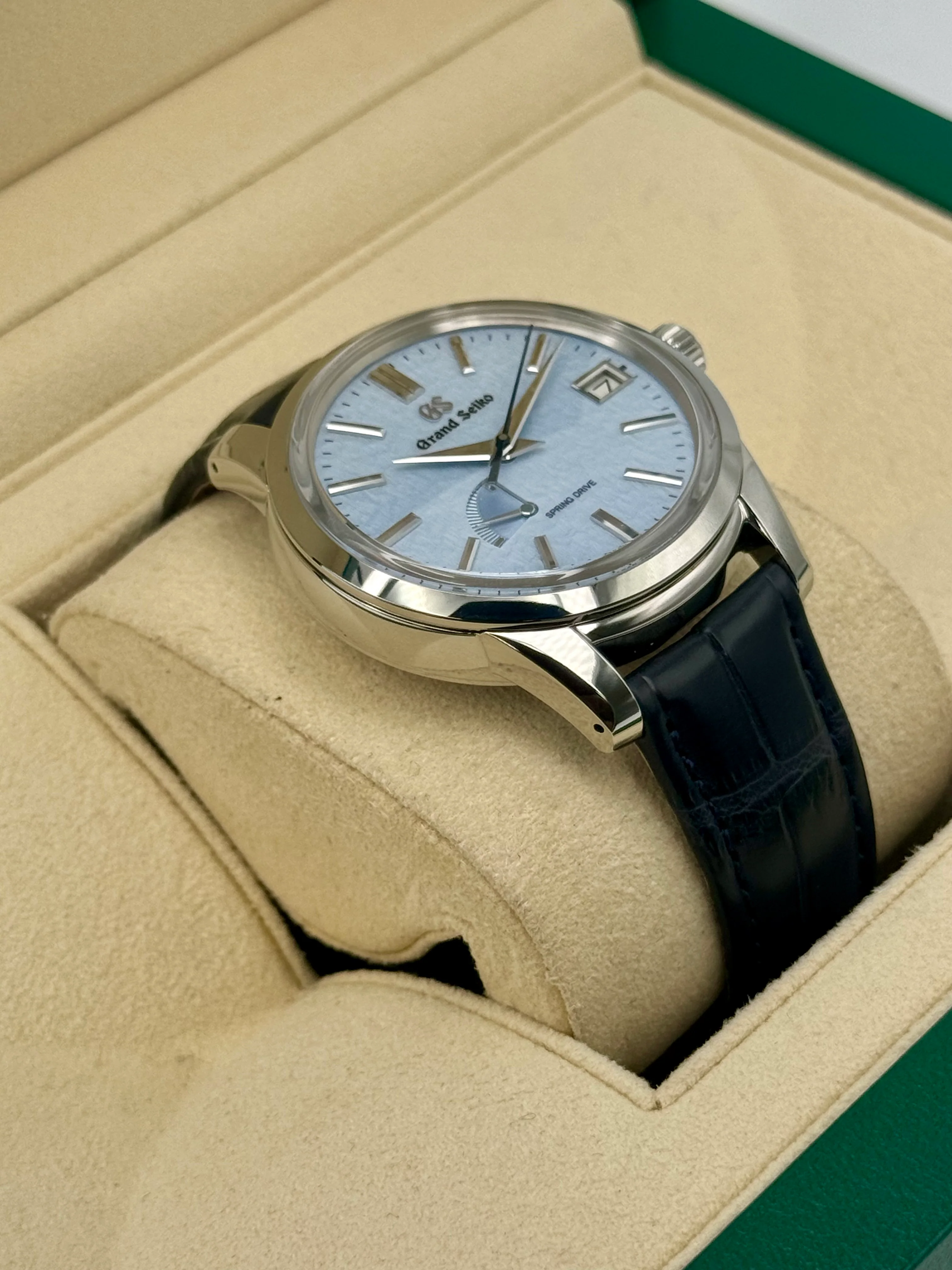 NEW 2024 Grand Seiko Elegance Collection 40.2mm SBGA407G Blue Dial - Image 6