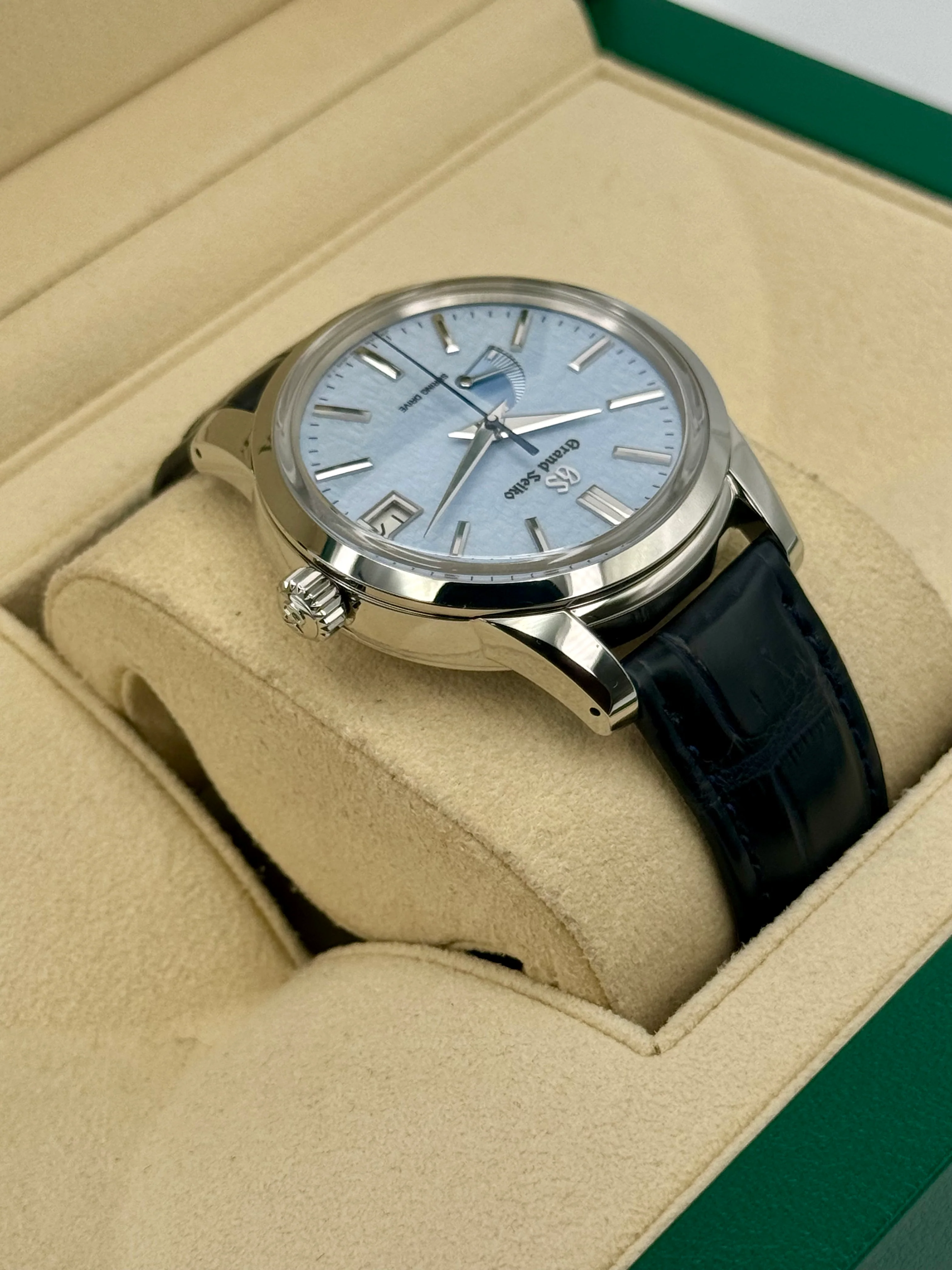 NEW 2024 Grand Seiko Elegance Collection 40.2mm SBGA407G Blue Dial - Image 8