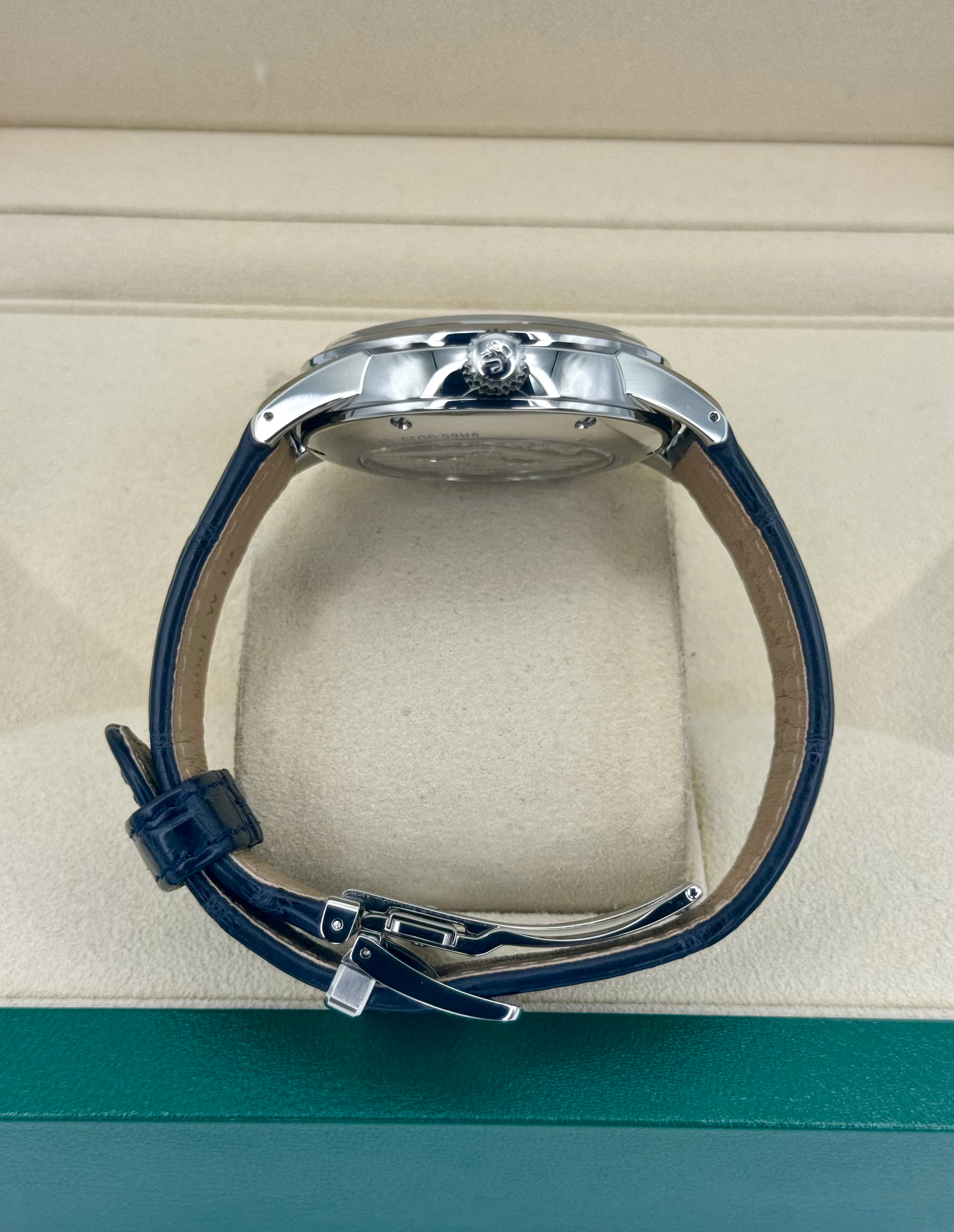 NEW 2024 Grand Seiko Elegance Collection 40.2mm SBGA407G Blue Dial - Image 9