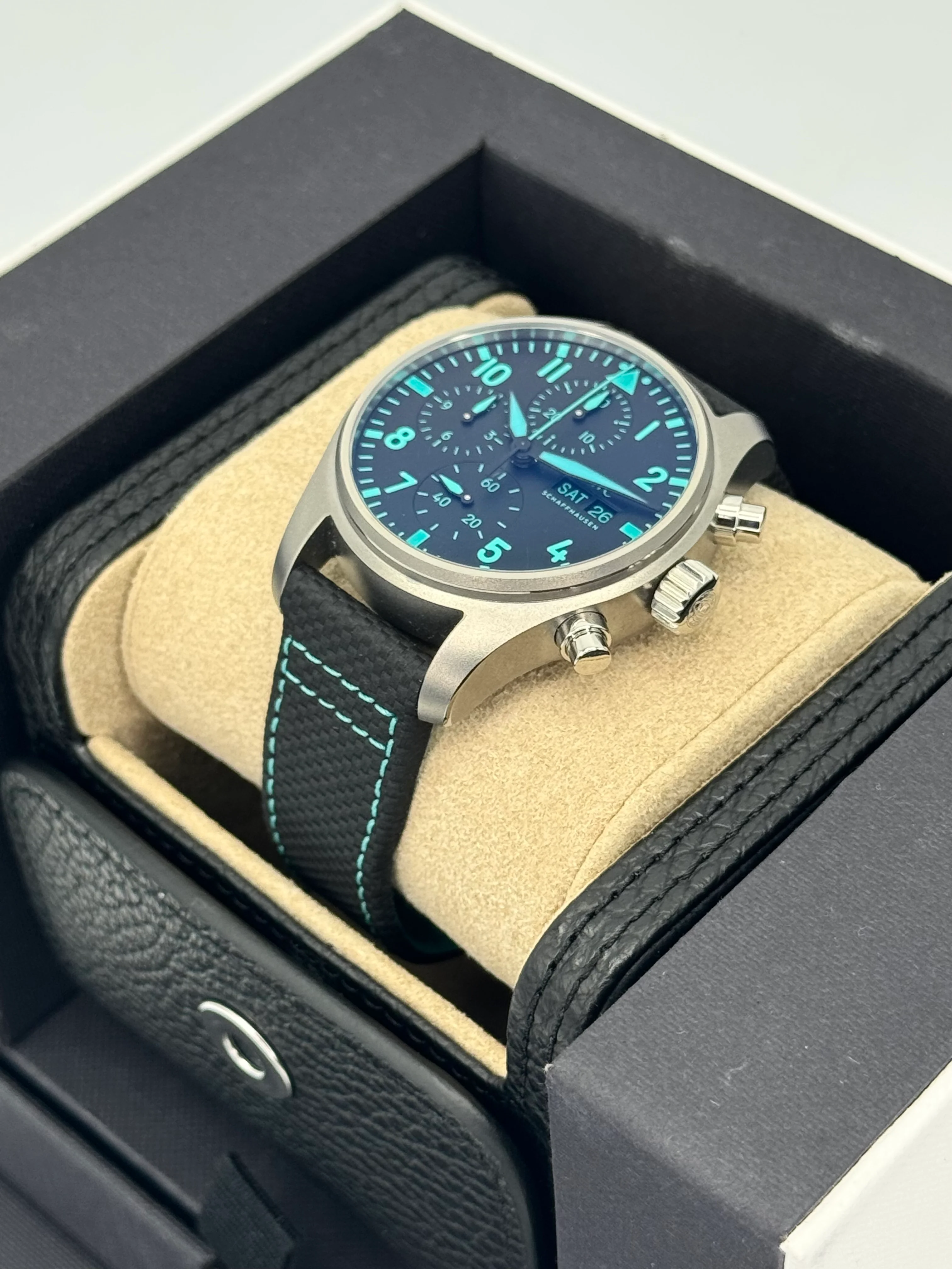 2024 IWC Pilot's Chronograph 41mm IW388108 Titanium Black Dial - Image 5