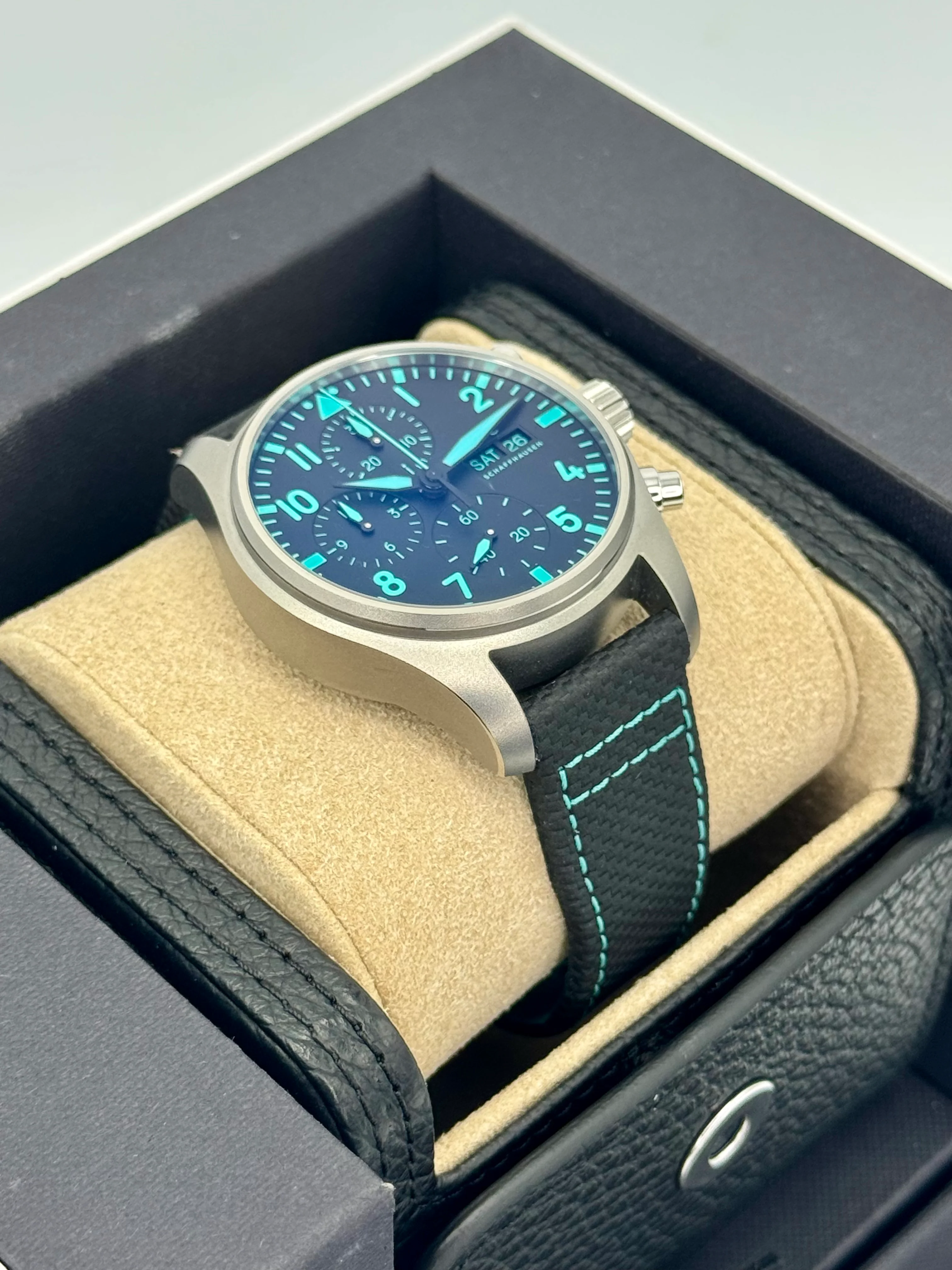2024 IWC Pilot's Chronograph 41mm IW388108 Titanium Black Dial - Image 6