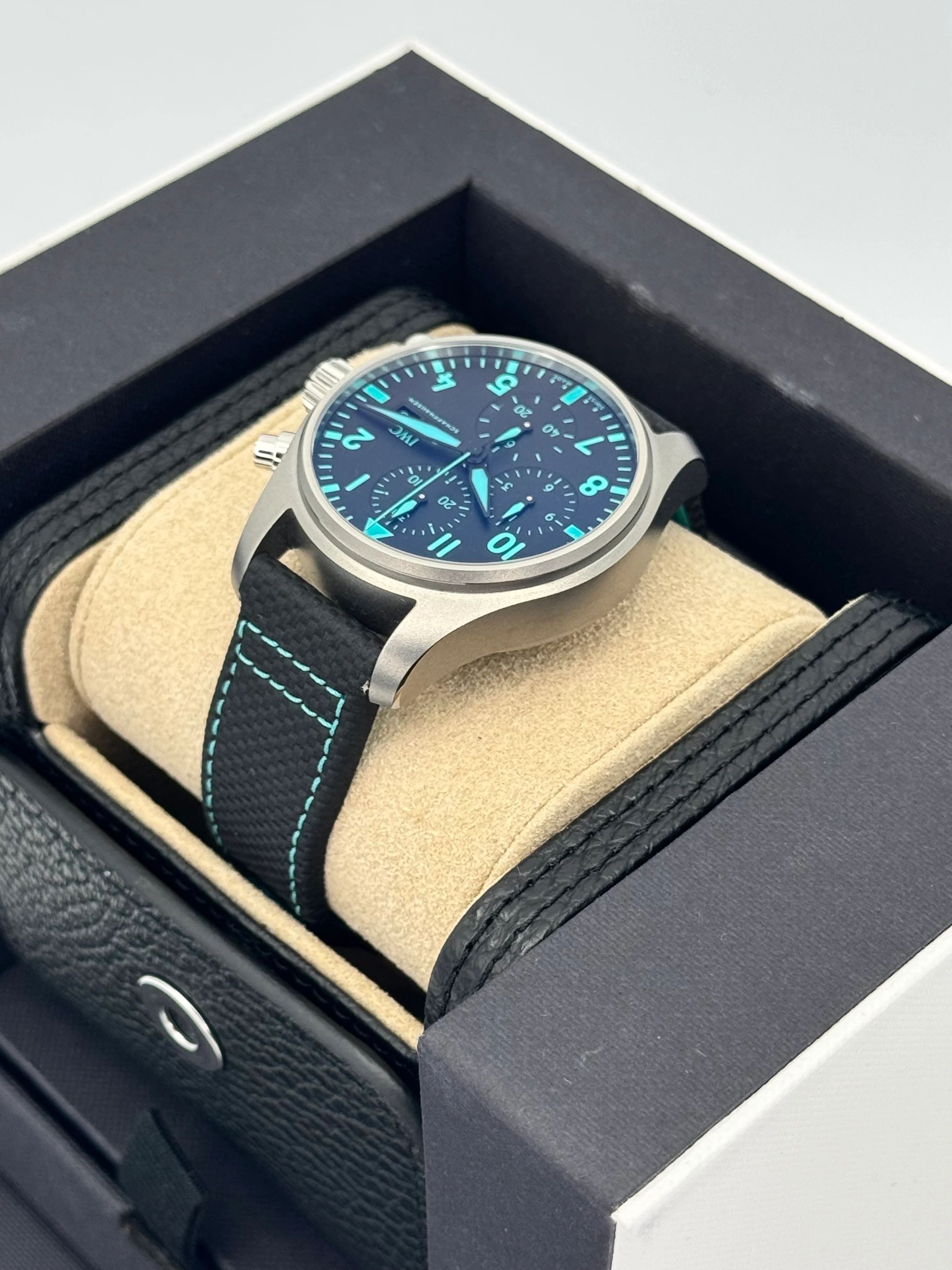 2024 IWC Pilot's Chronograph 41mm IW388108 Titanium Black Dial - Image 7