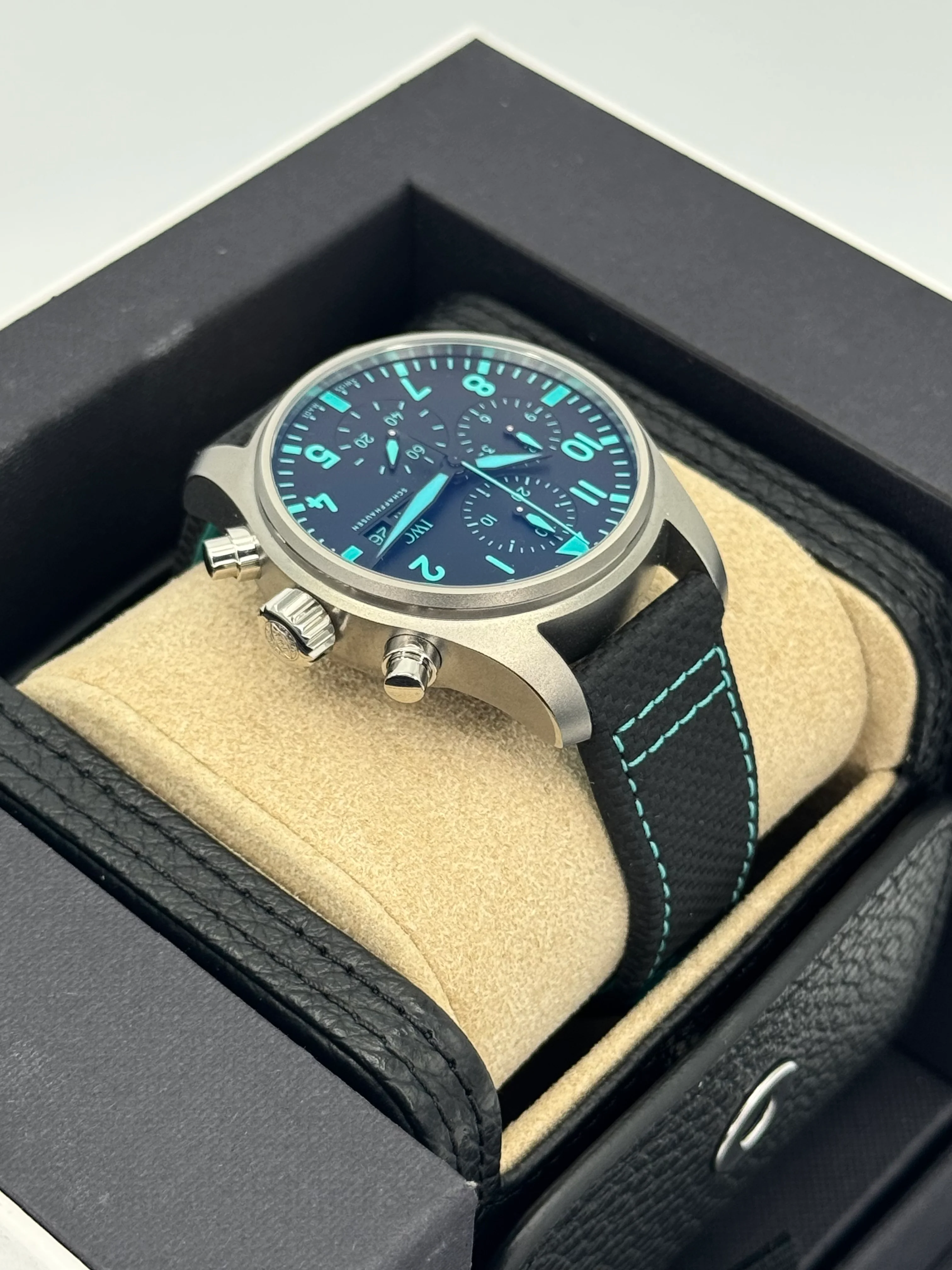2024 IWC Pilot's Chronograph 41mm IW388108 Titanium Black Dial - Image 8