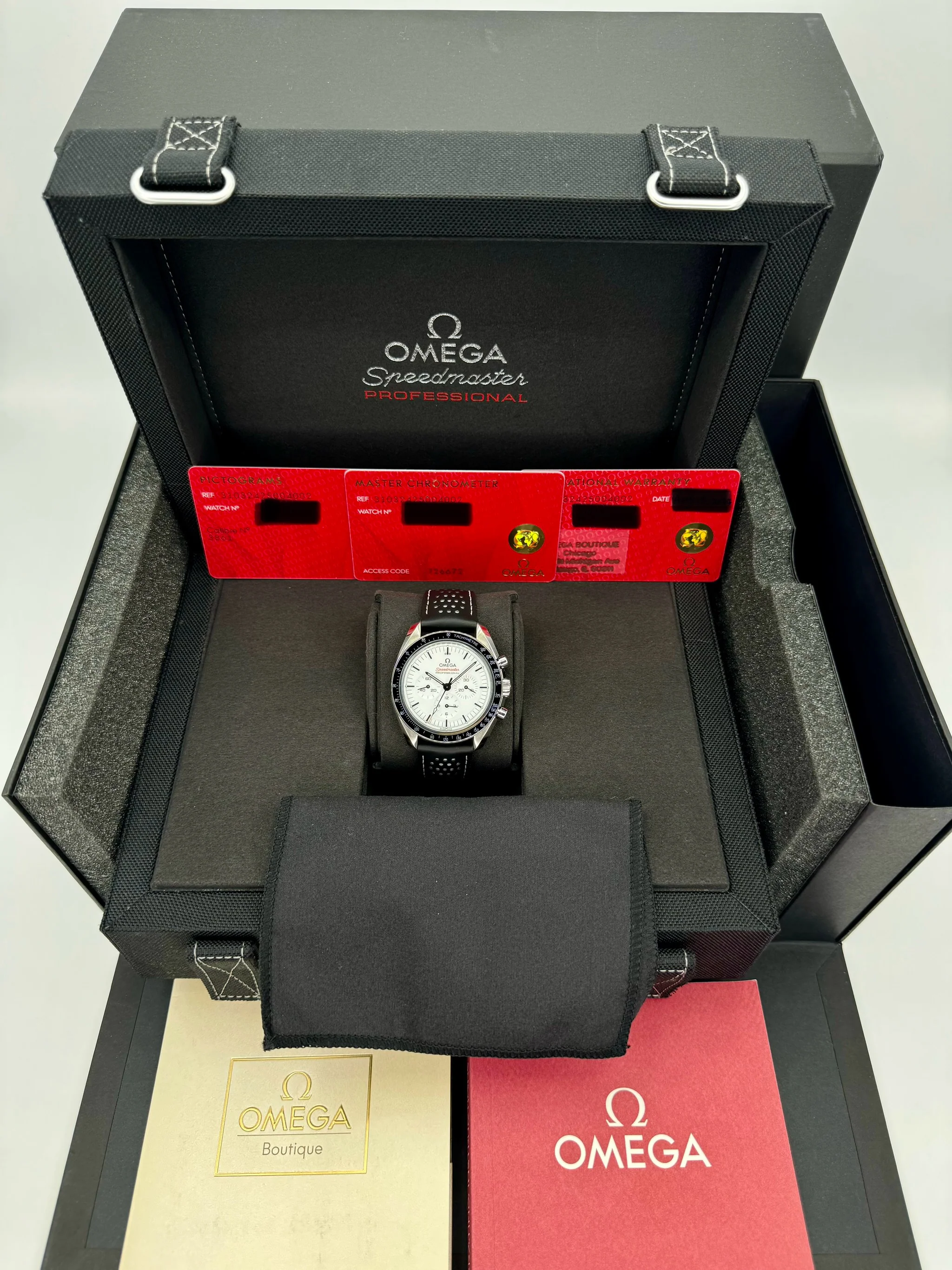 NEW 2024 Omega Speedmaster Professional 42mm 31032425004002 White Dial - Image 13