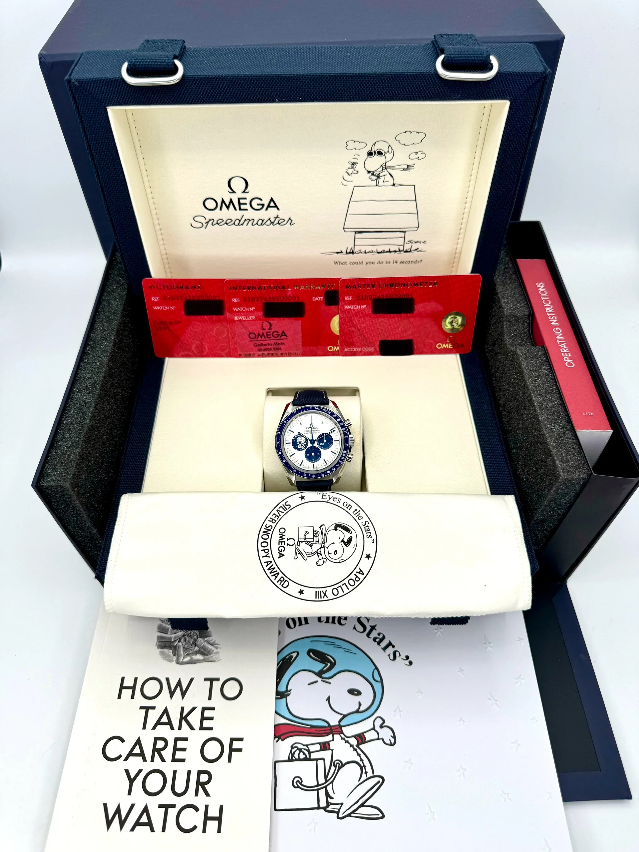 NEW 2024 Omega Speedmaster Silver Snoopy Award 310.32.42.50.02.001 - Image 13