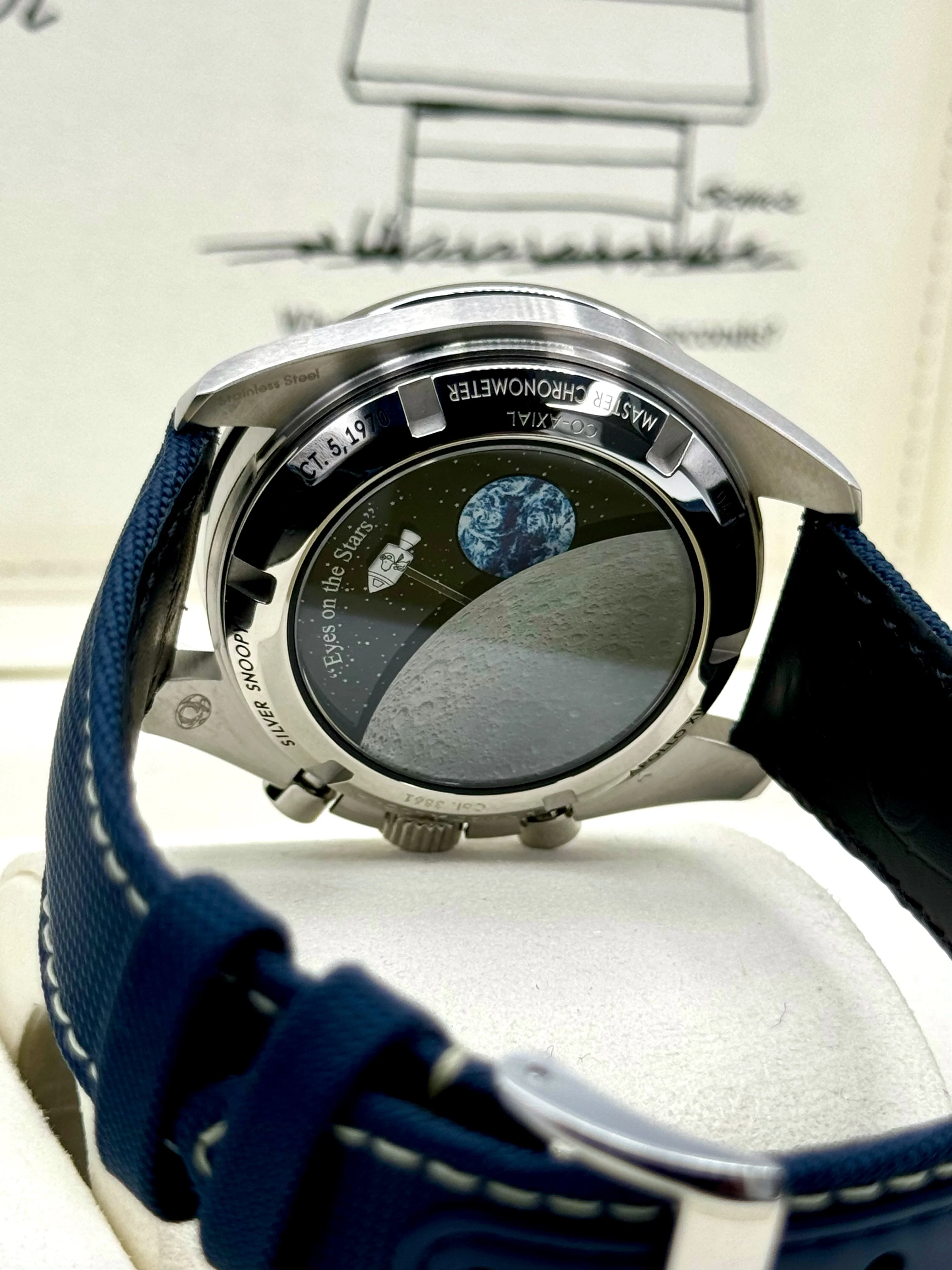 NEW 2024 Omega Speedmaster Silver Snoopy Award 310.32.42.50.02.001 - Image 11
