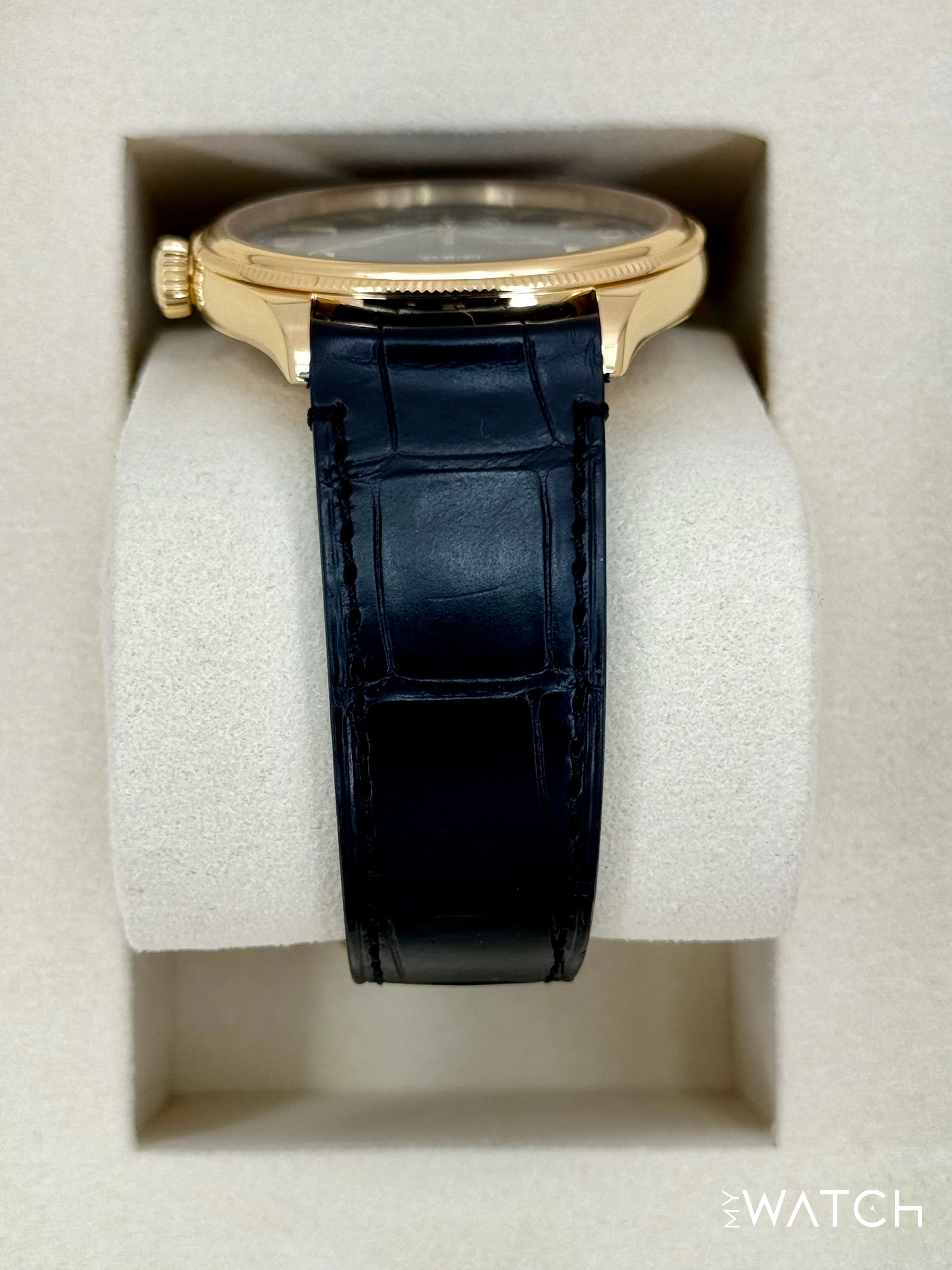 NEW 2025 Rolex 1908 39mm 52508 Yellow Gold Black Dial - Image 4