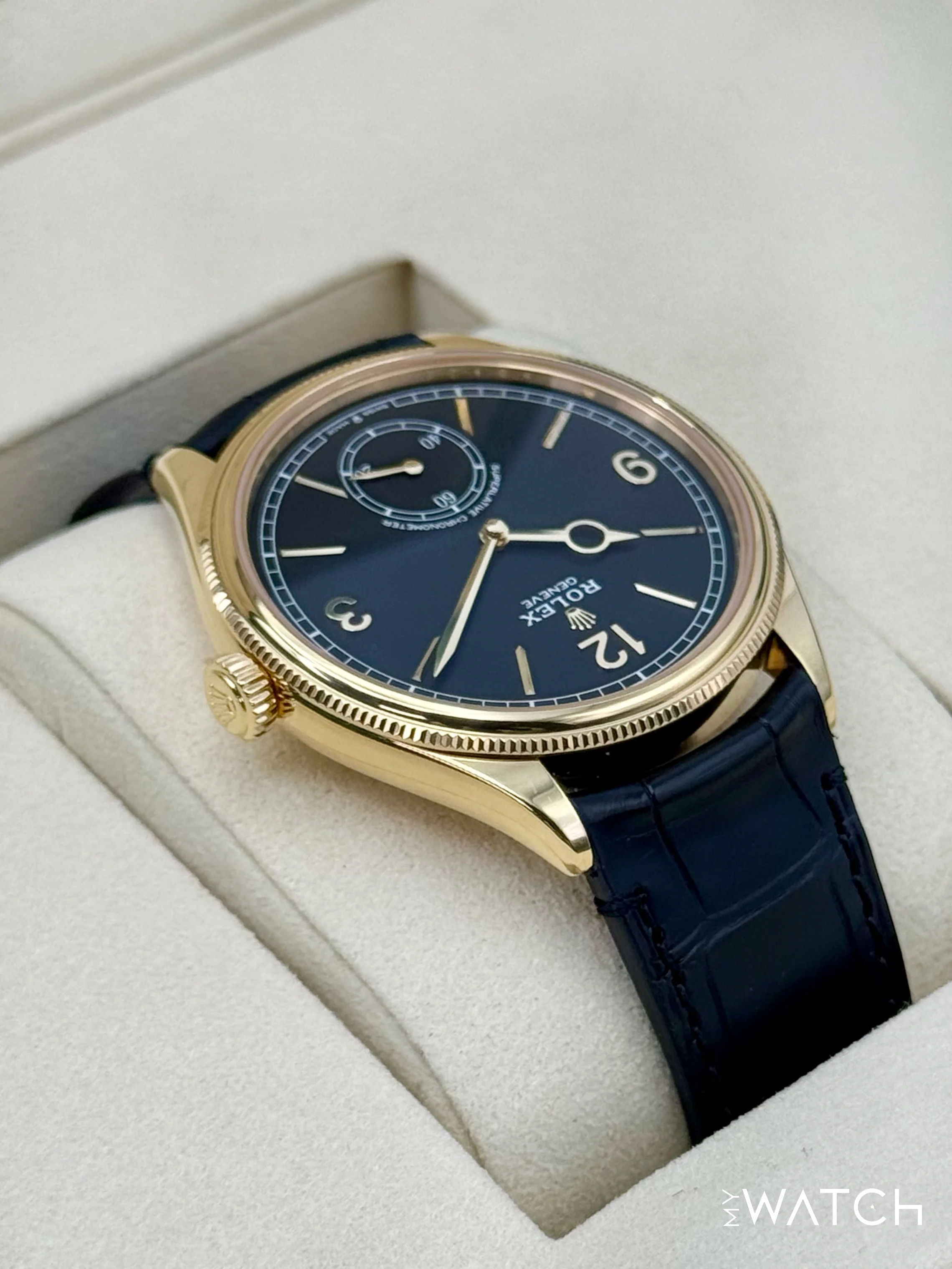 NEW 2025 Rolex 1908 39mm 52508 Yellow Gold Black Dial - Image 8