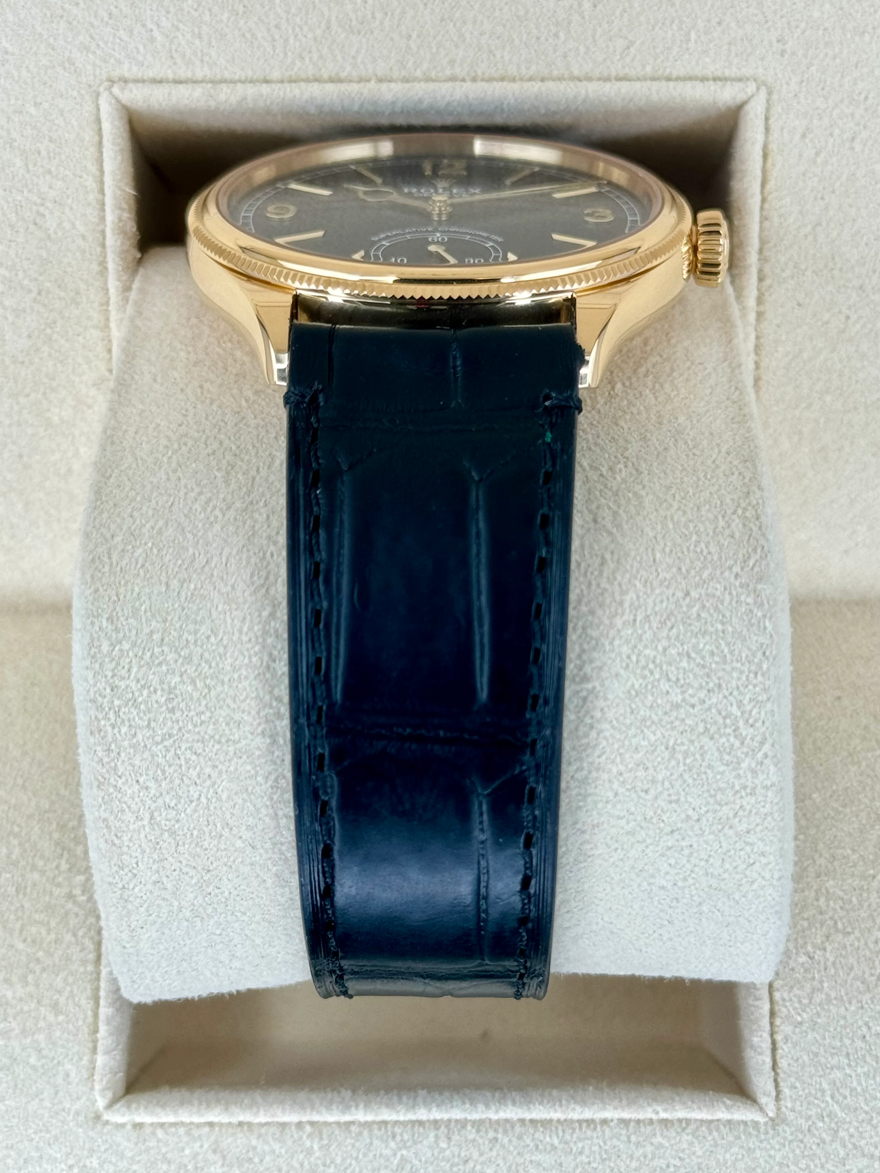 NEW 2024 Rolex 1908 39mm 52508 Yellow Gold Black Dial - Image 3