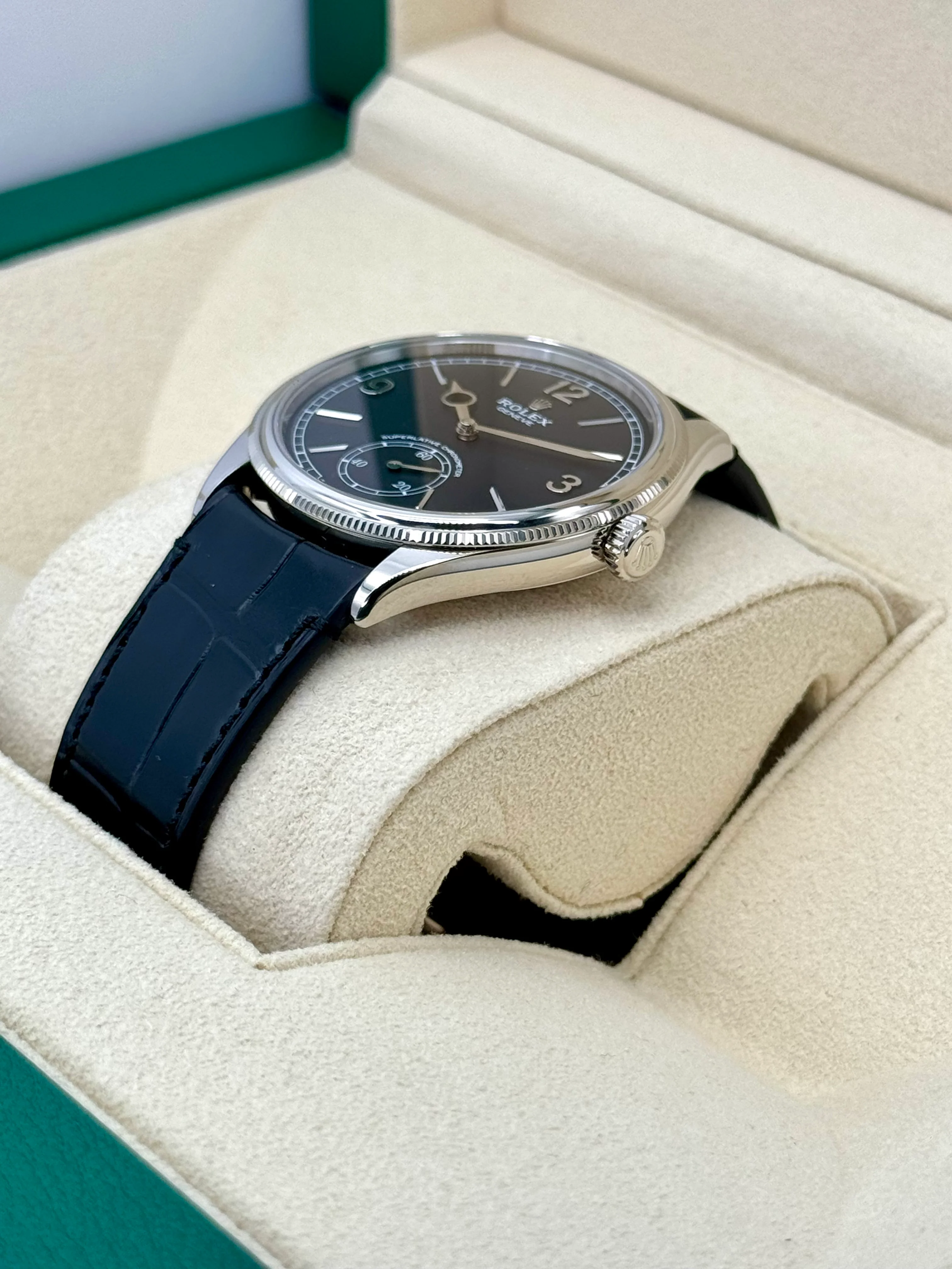 NEW 2024 Rolex 1908 39mm 52509 18k White Gold Black Dial - Image 5